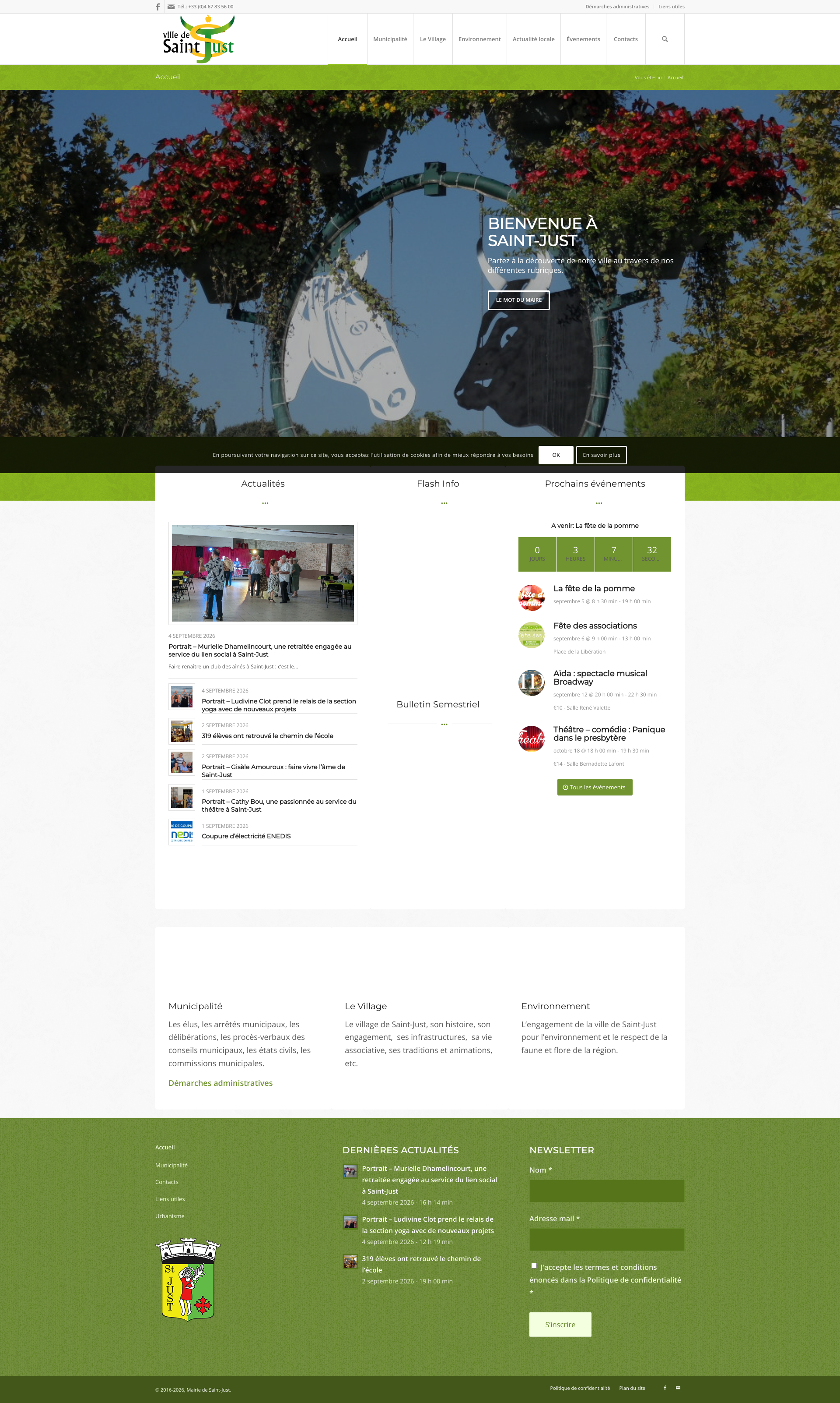 Aperçu du site