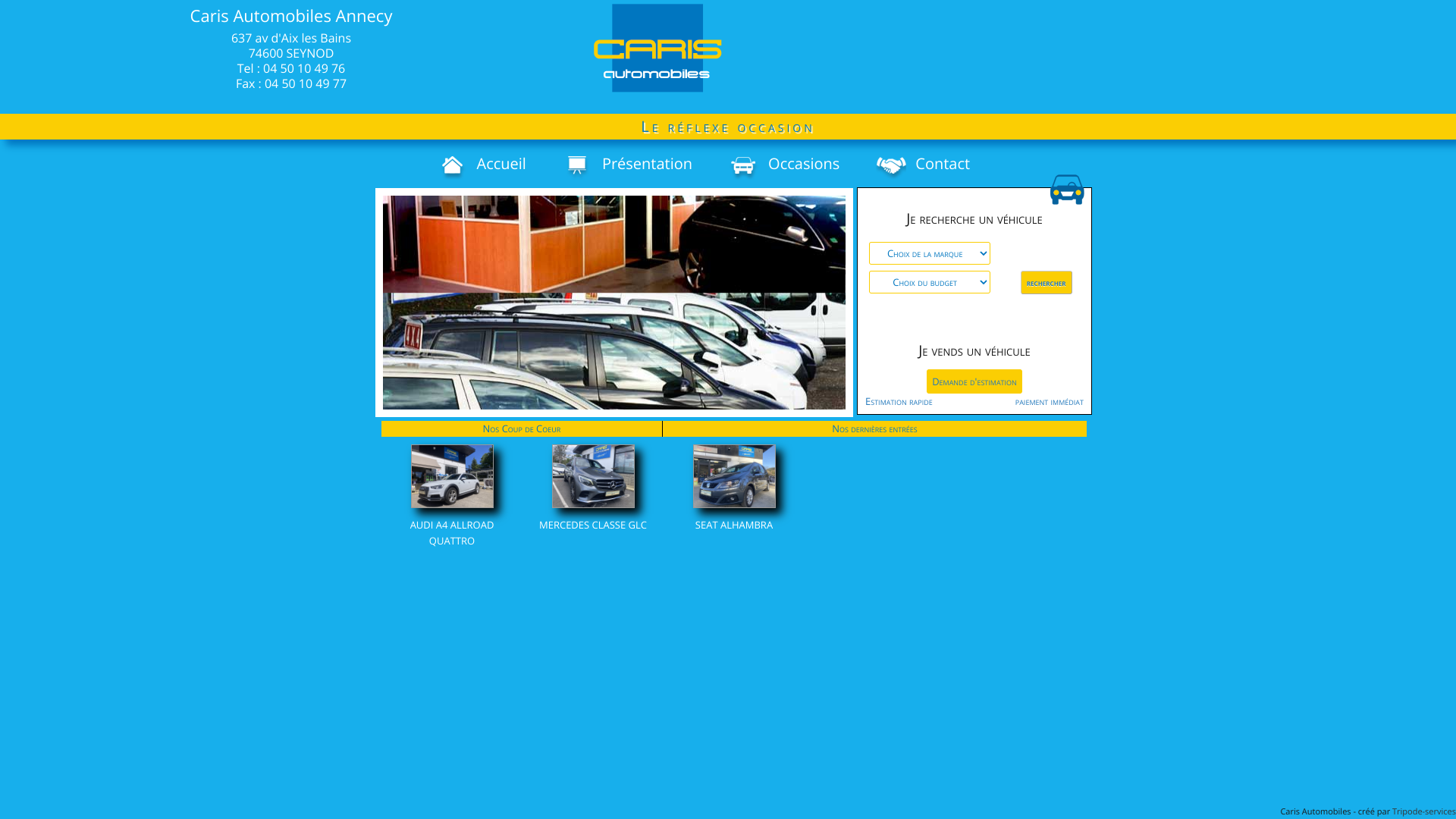 Aperçu du site