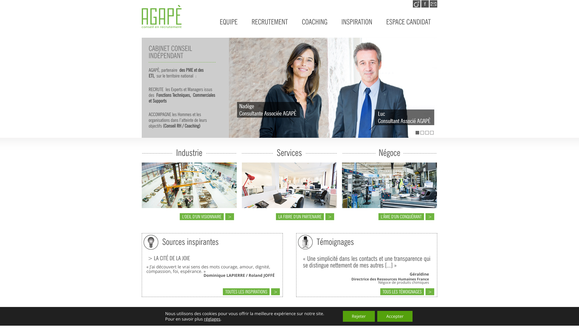 Aperçu du site