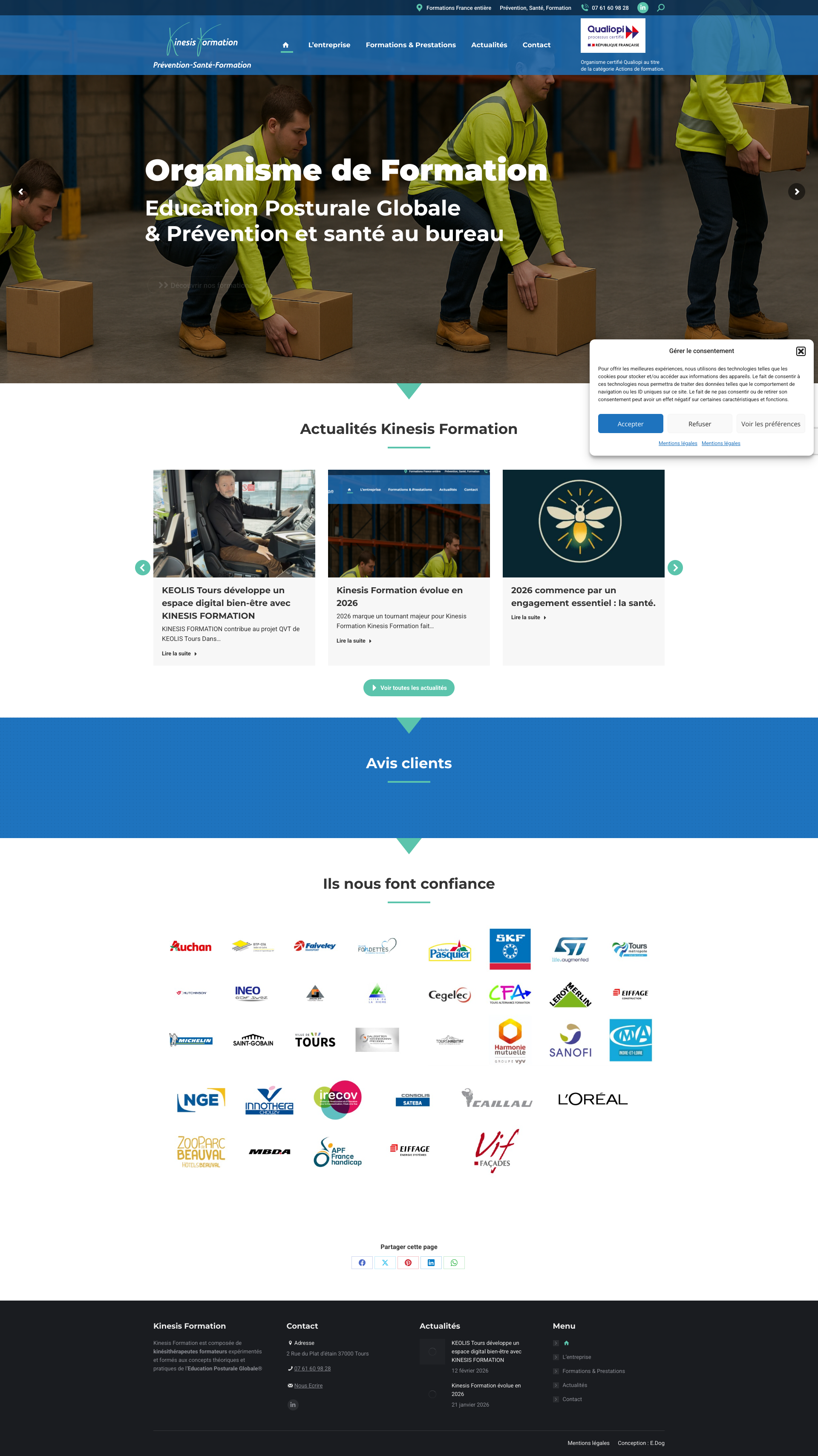Aperçu du site