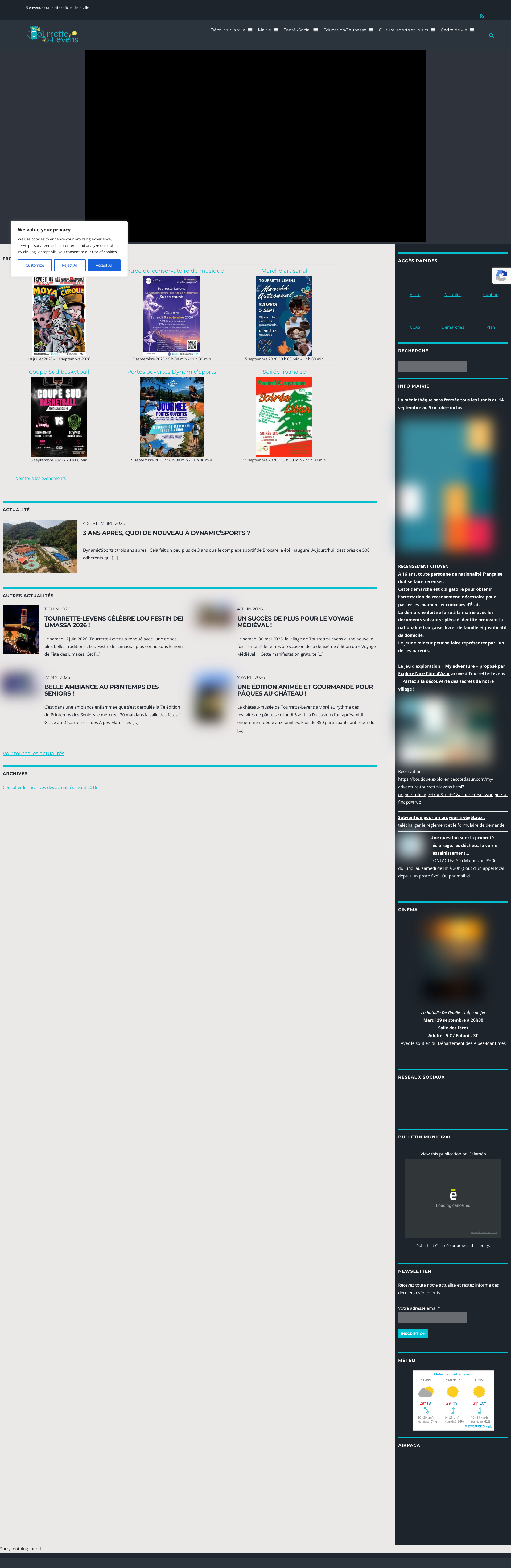 Aperçu du site