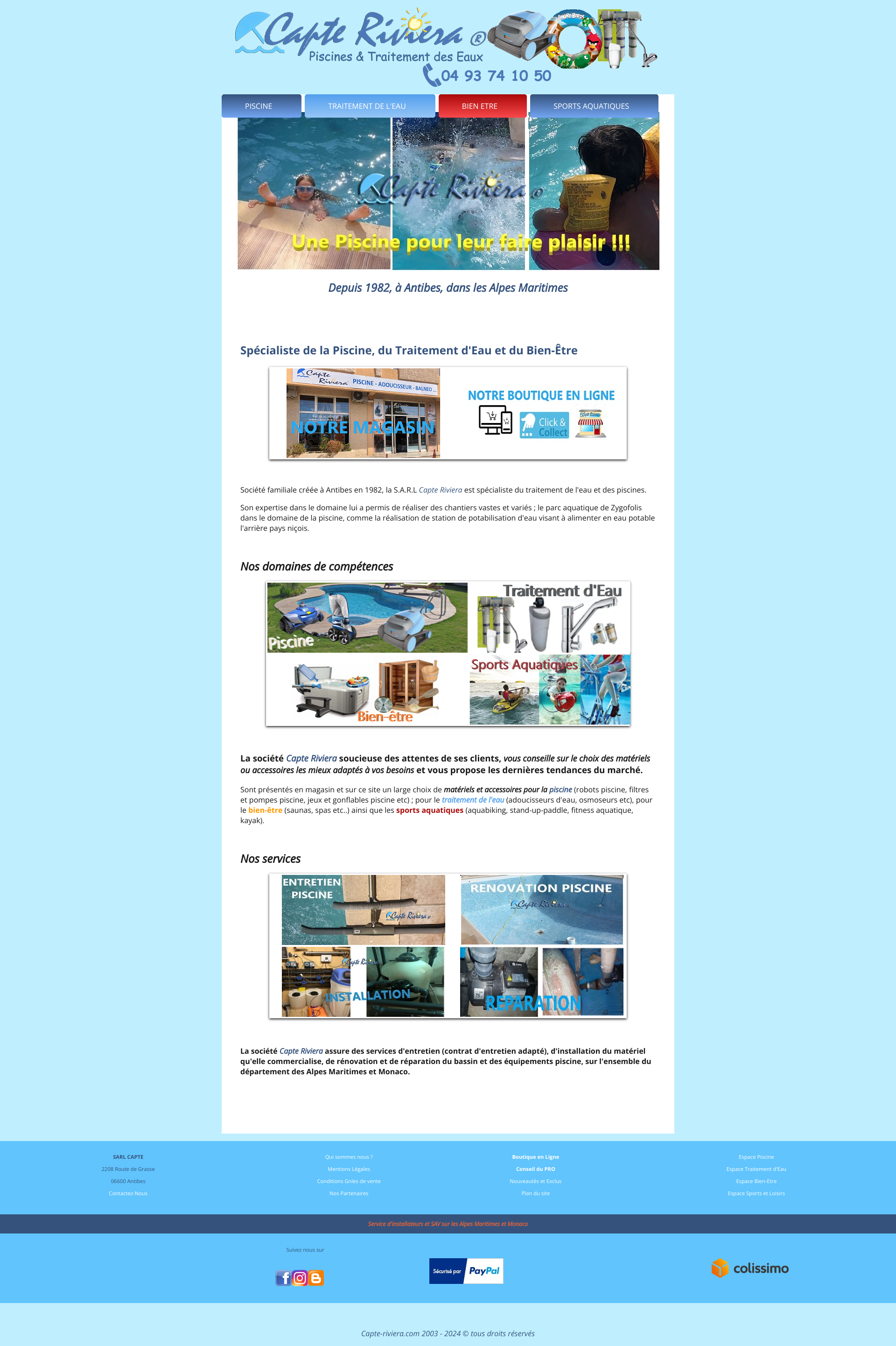 Aperçu du site