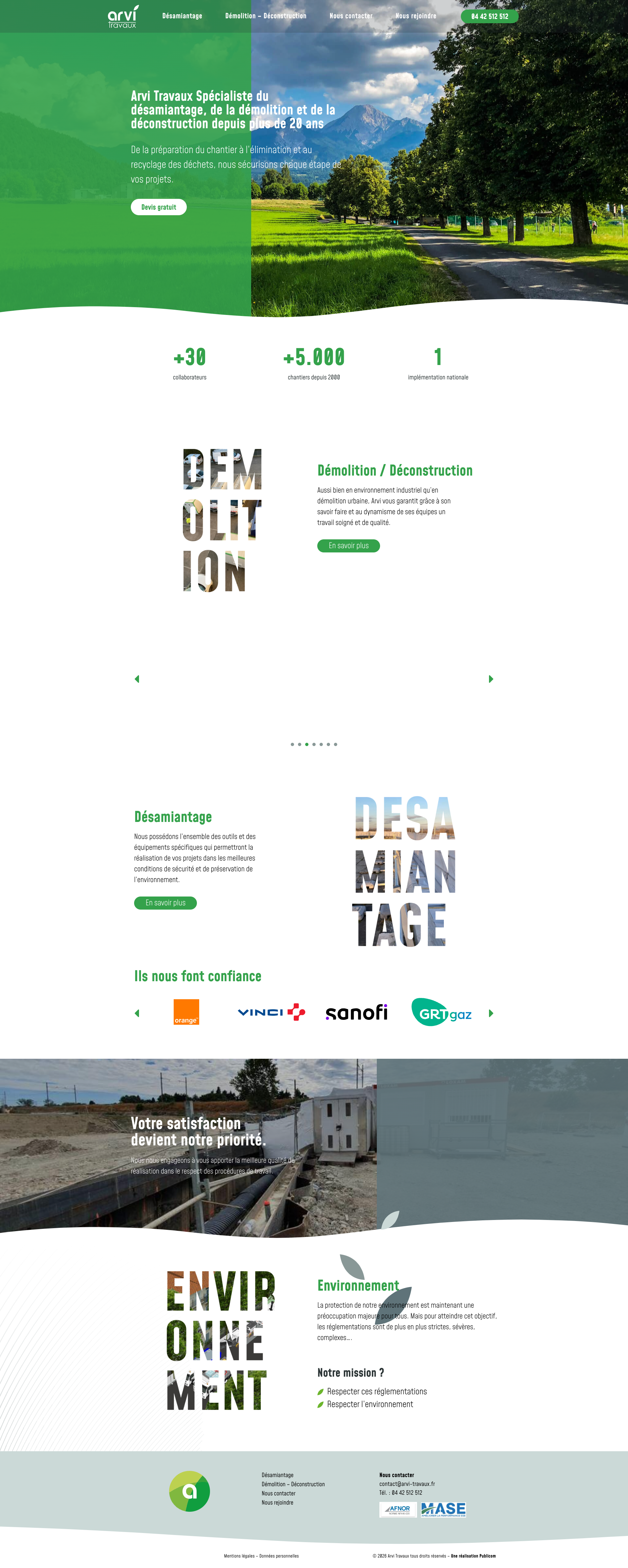 Aperçu du site
