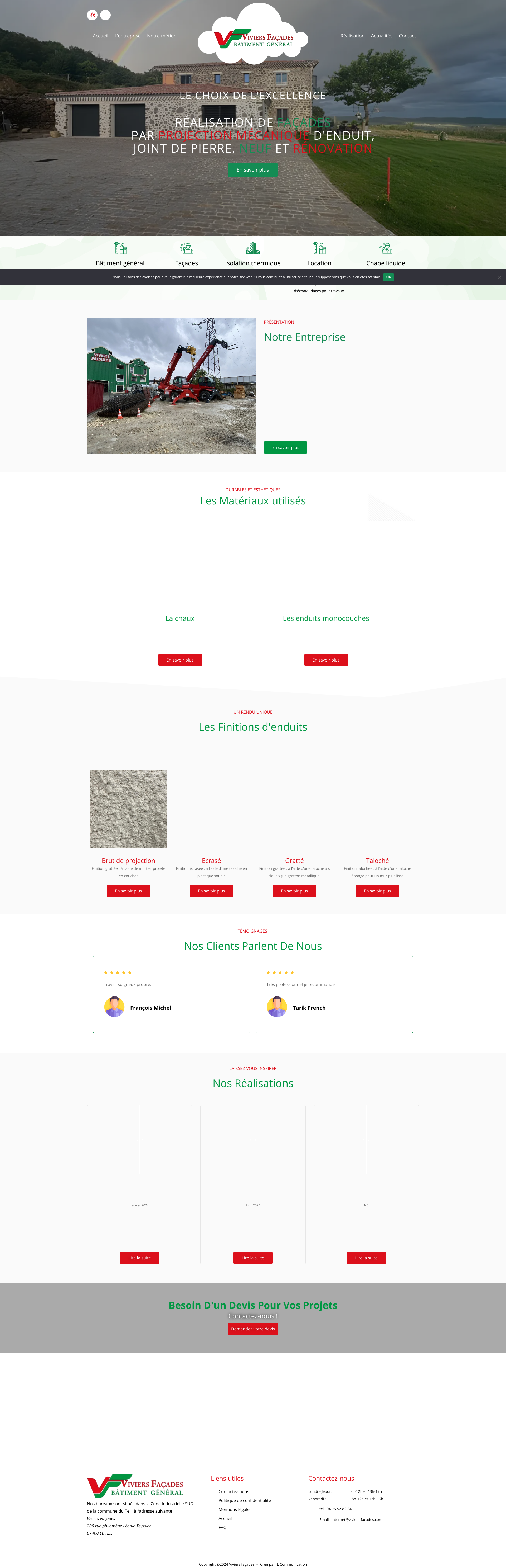 Aperçu du site