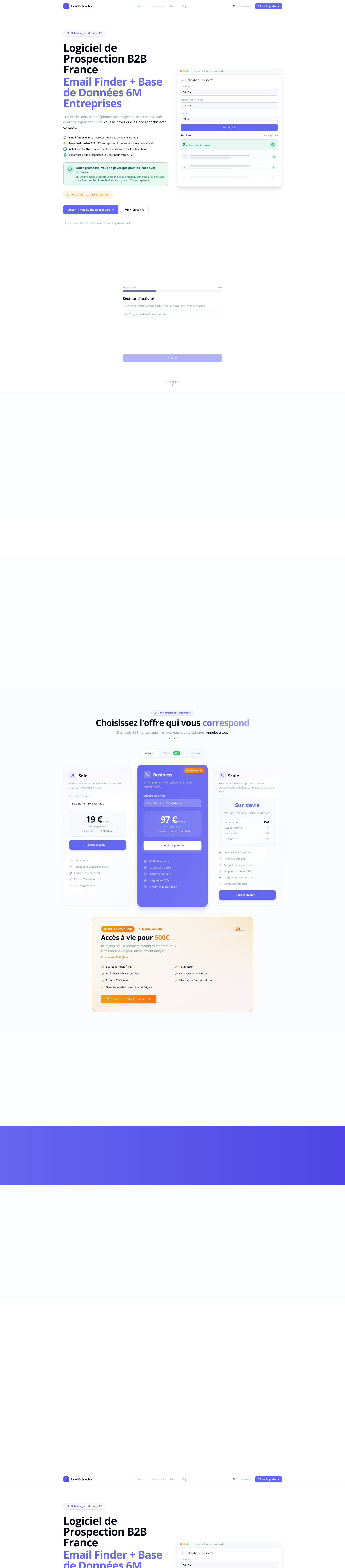 Aperçu du site