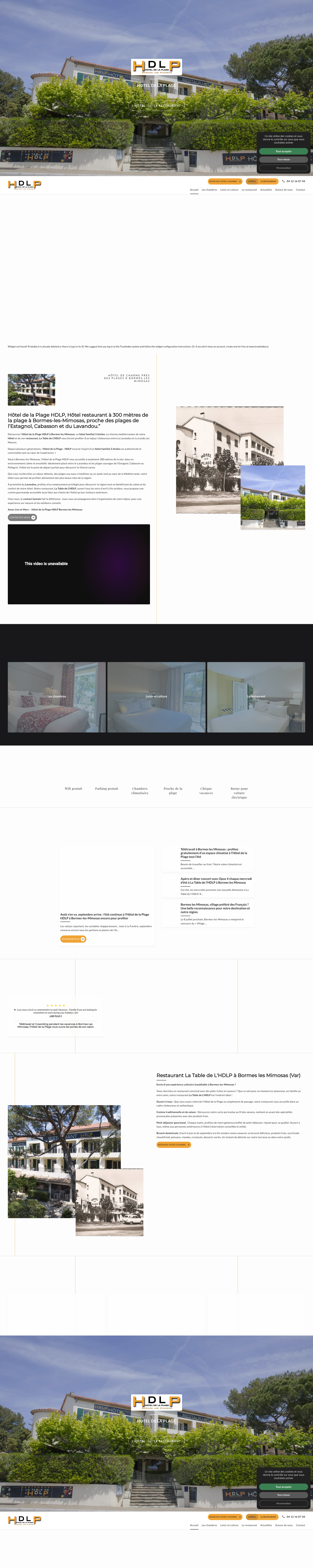 Aperçu du site