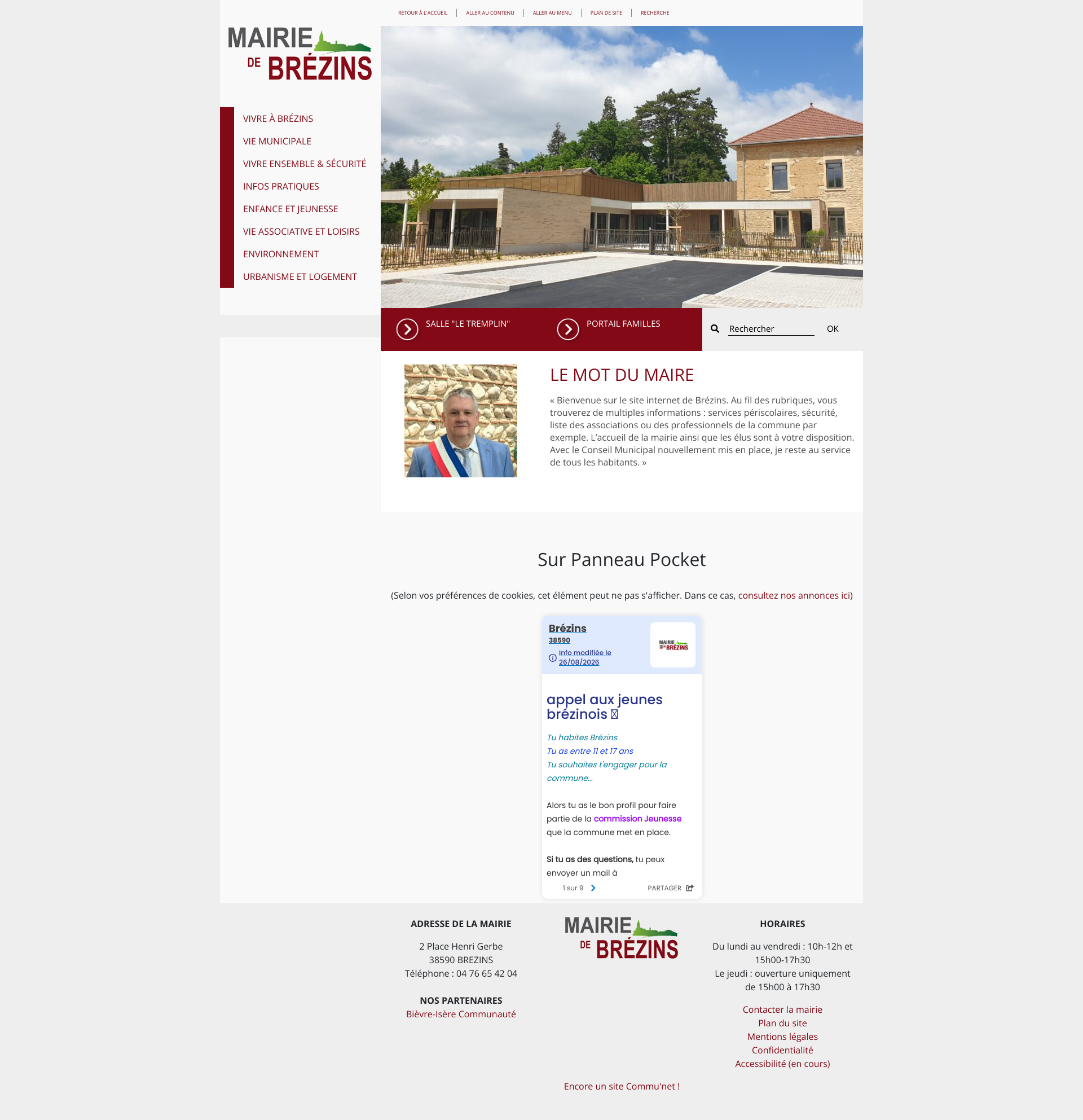 Aperçu du site