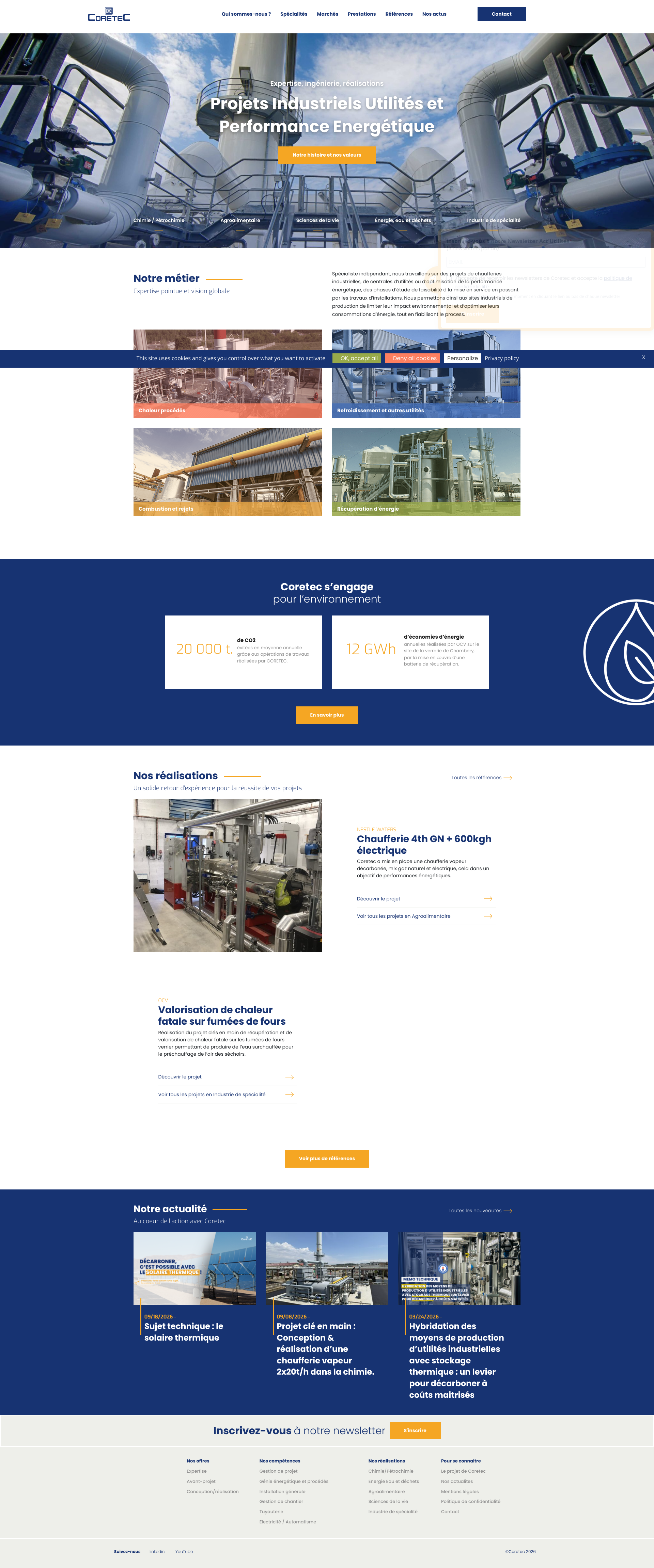 Aperçu du site