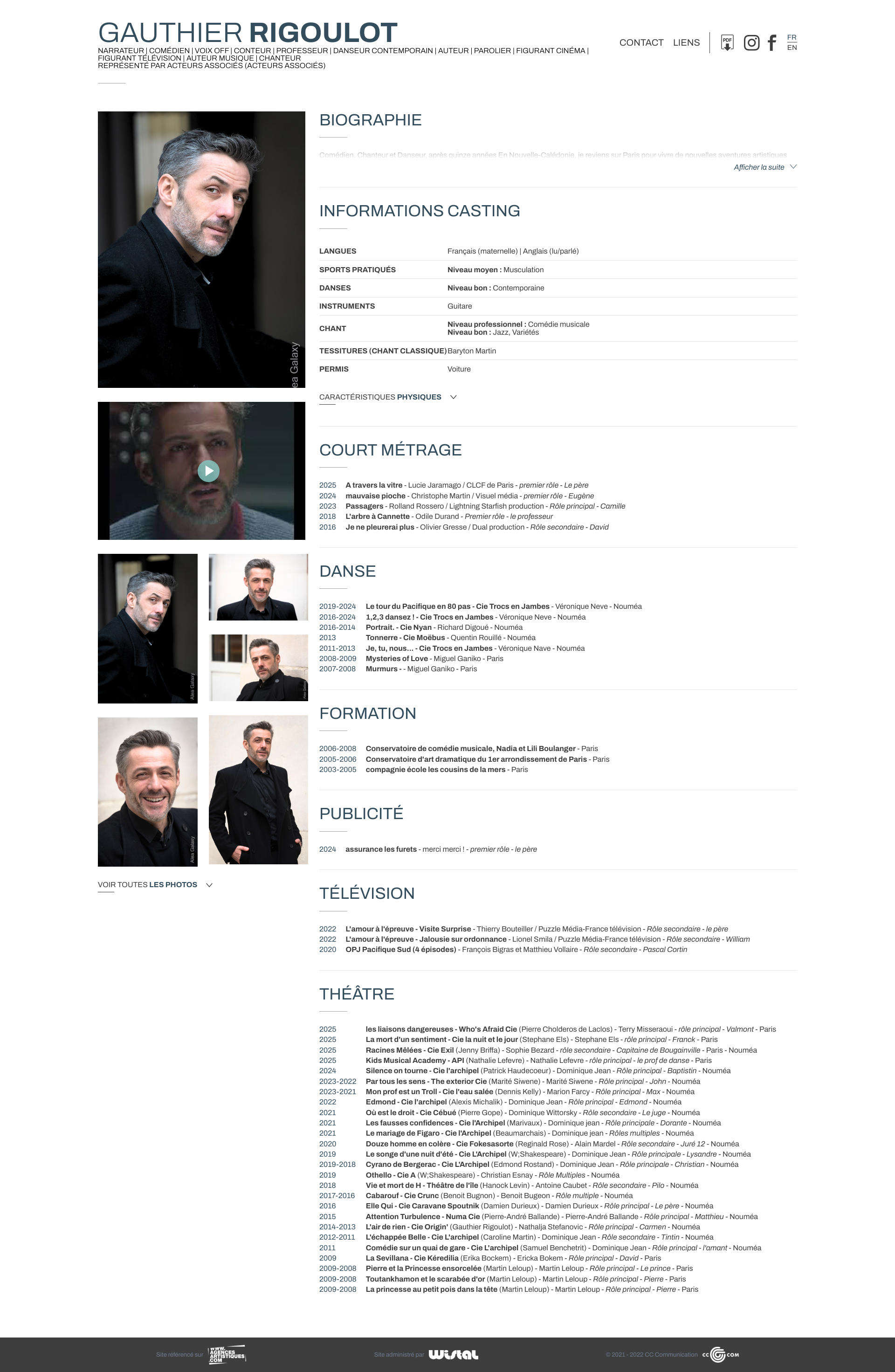 Aperçu du site