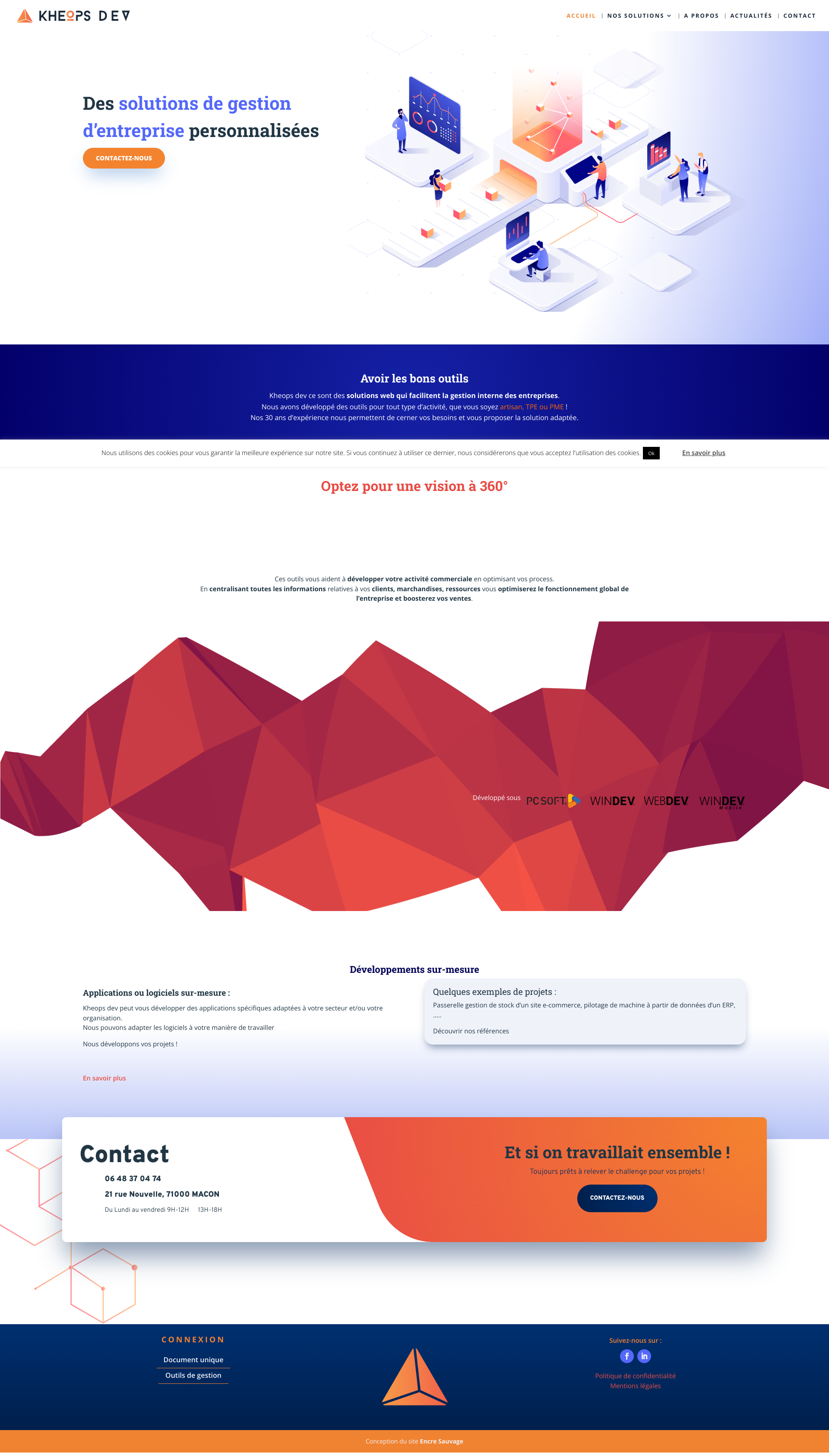 Aperçu du site