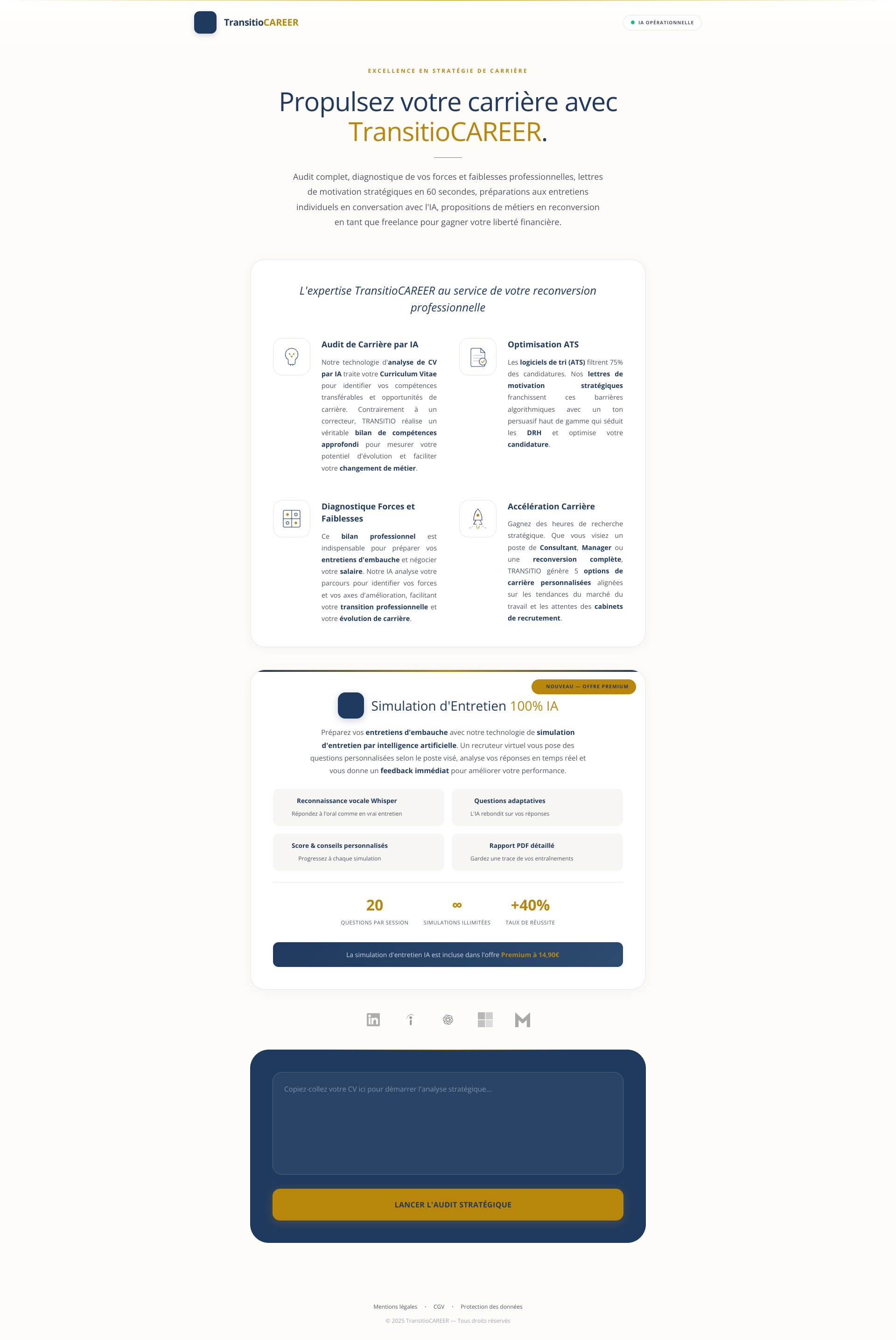 Aperçu du site