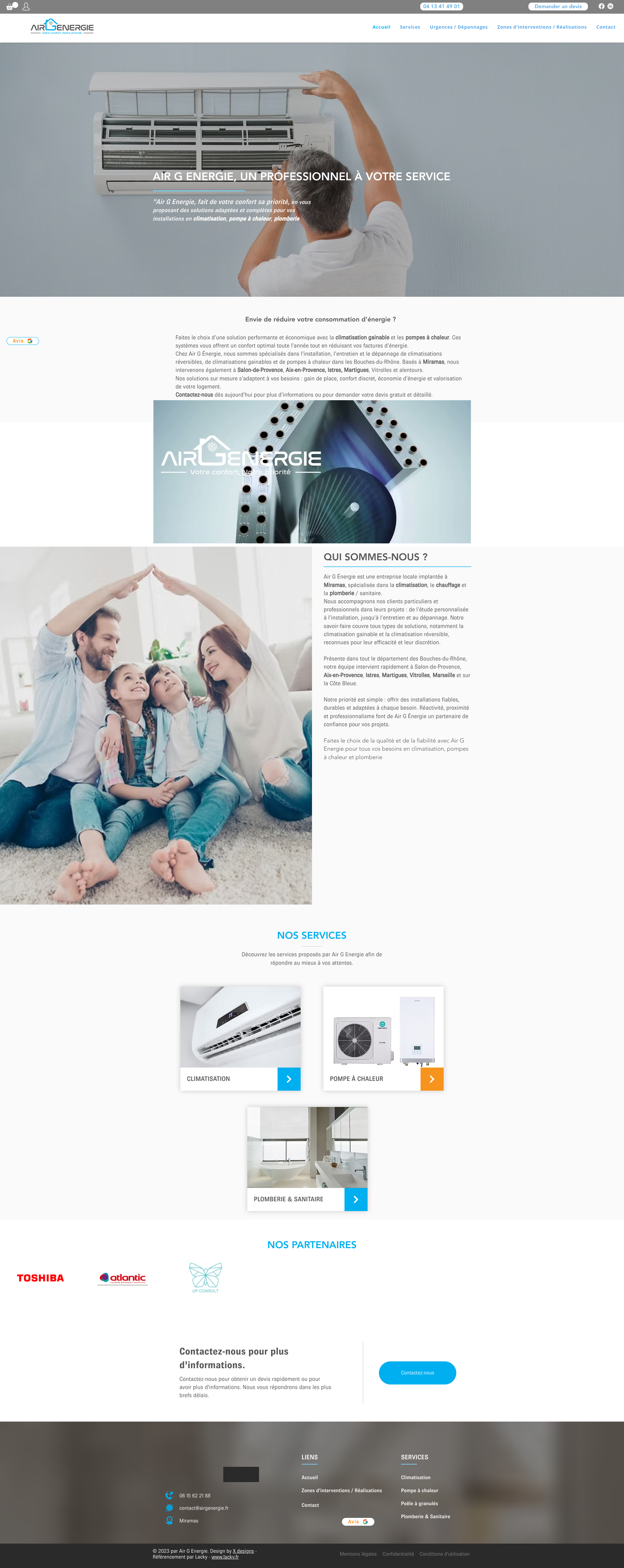 Aperçu du site