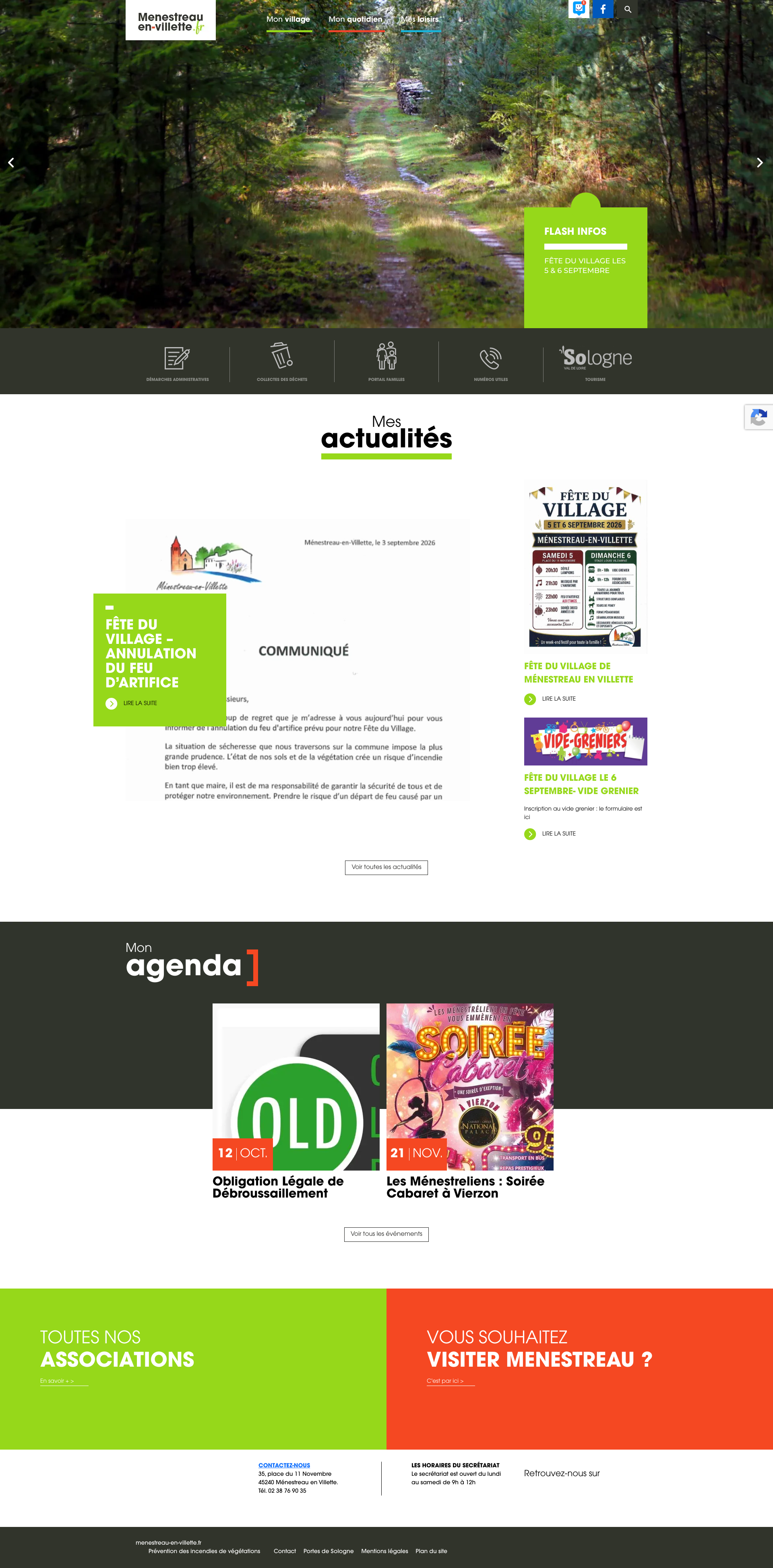 Aperçu du site