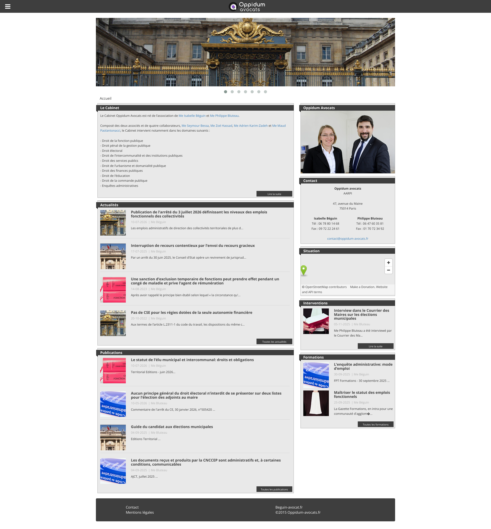 Aperçu du site