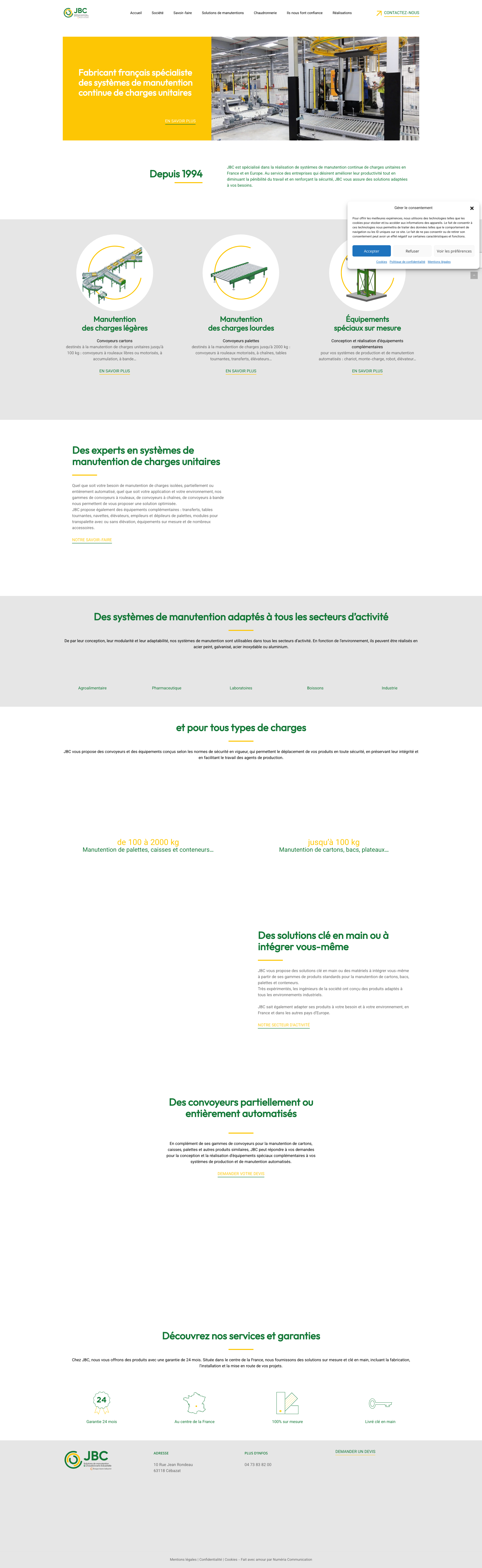 Aperçu du site