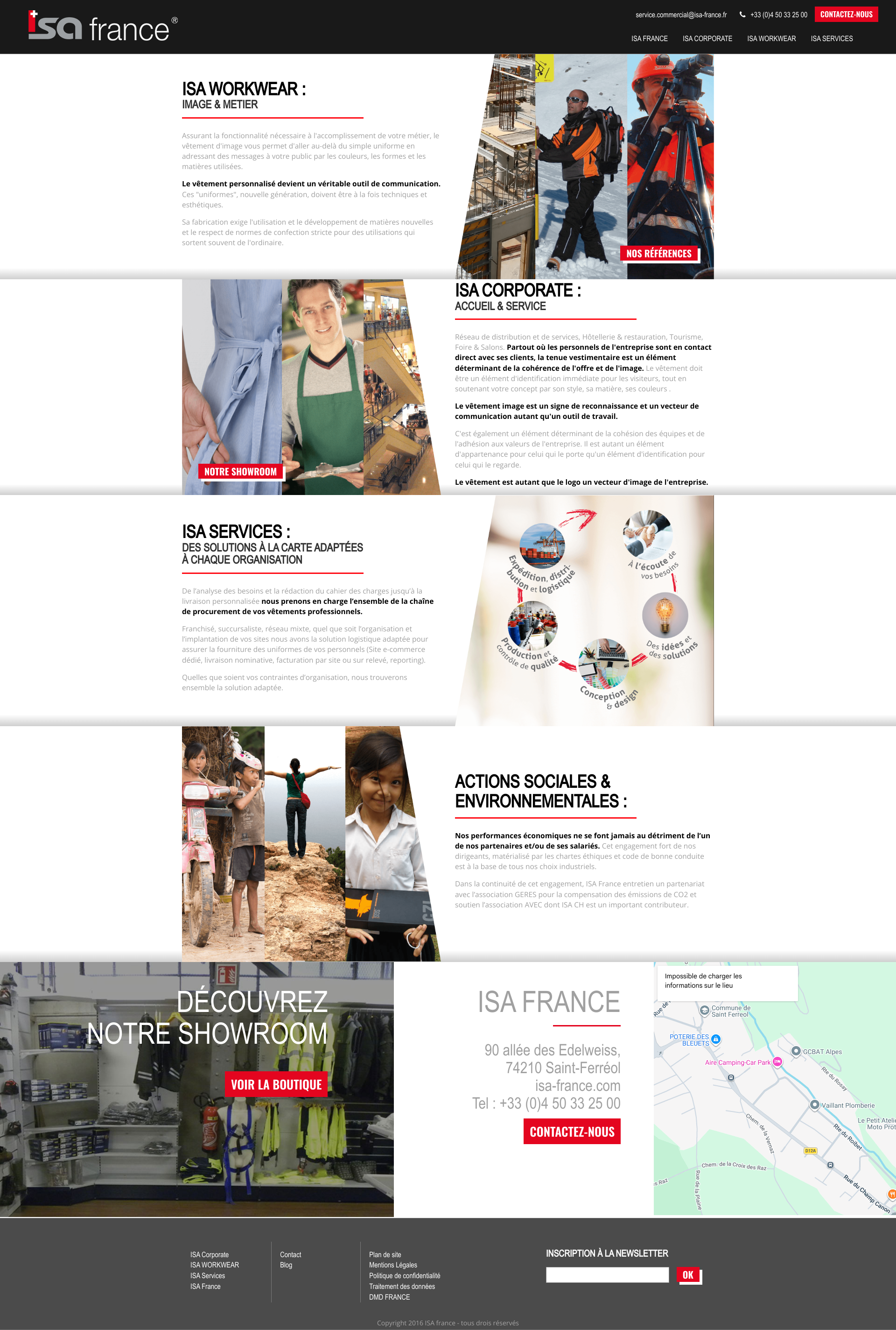 Aperçu du site