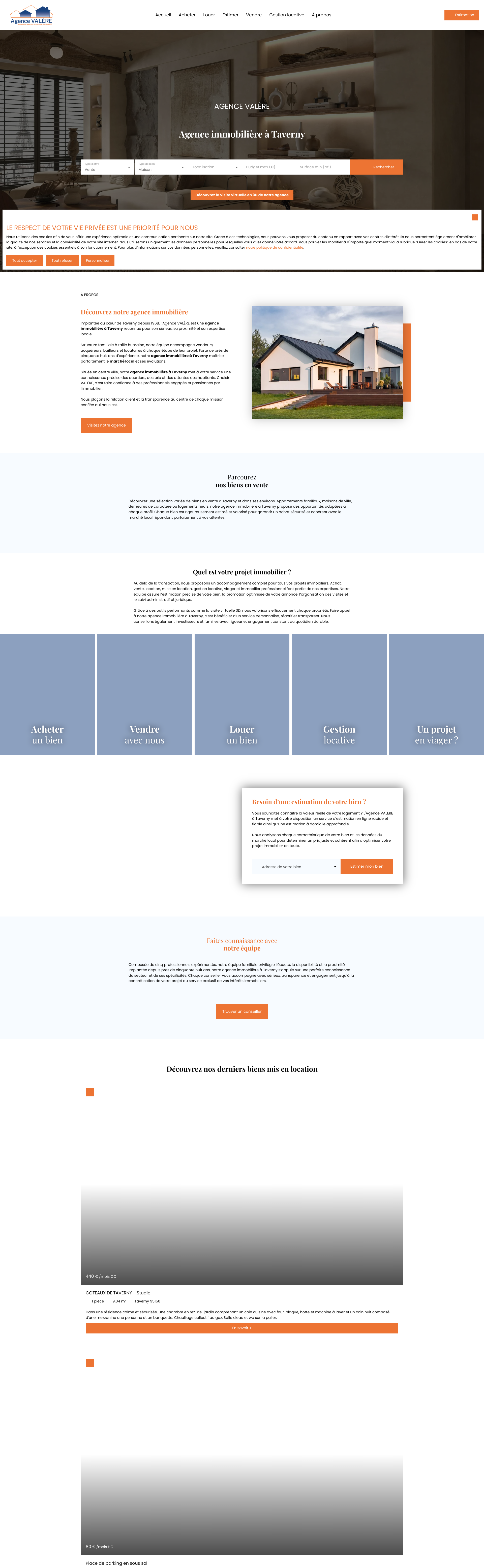 Aperçu du site