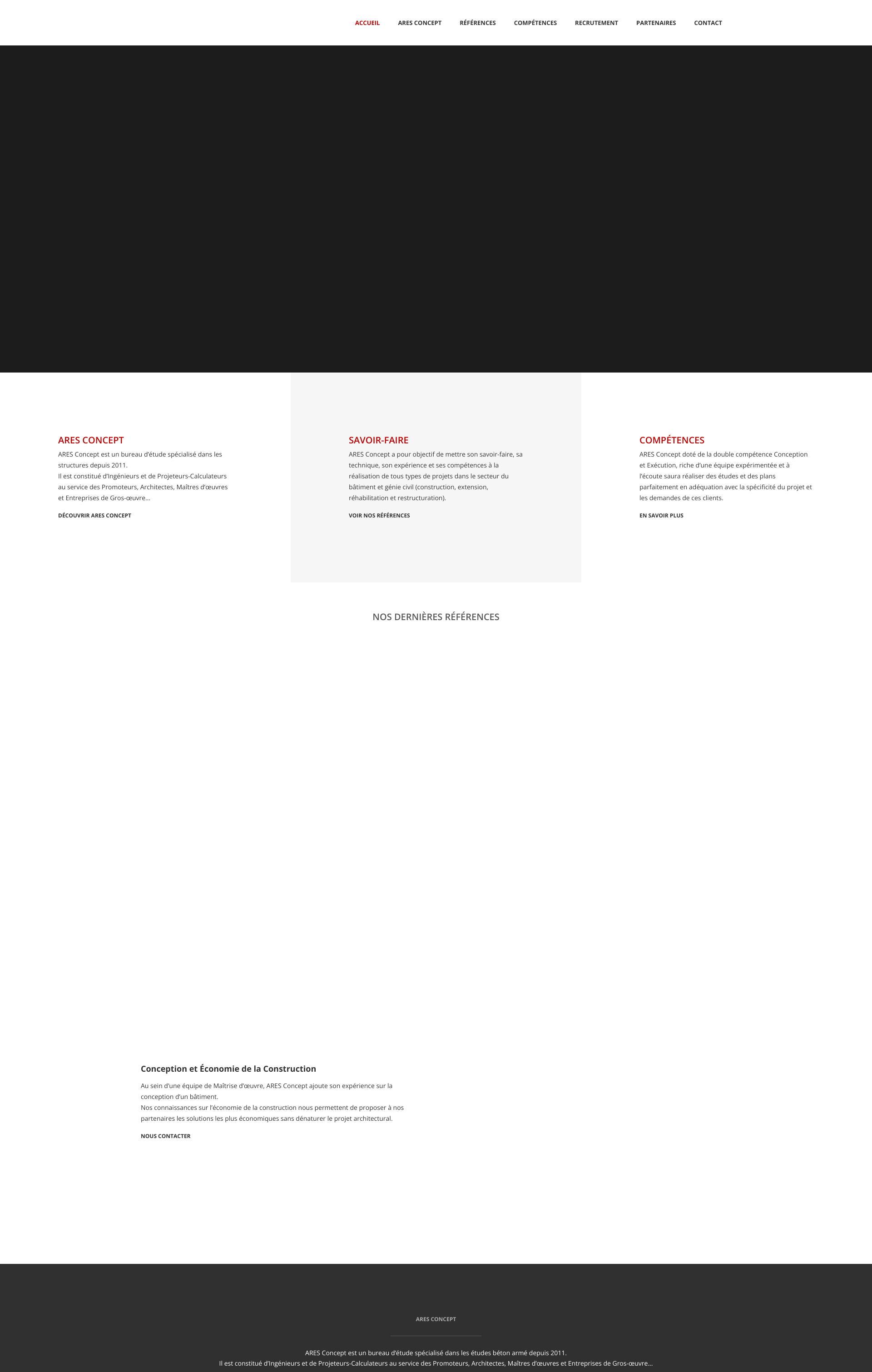 Aperçu du site