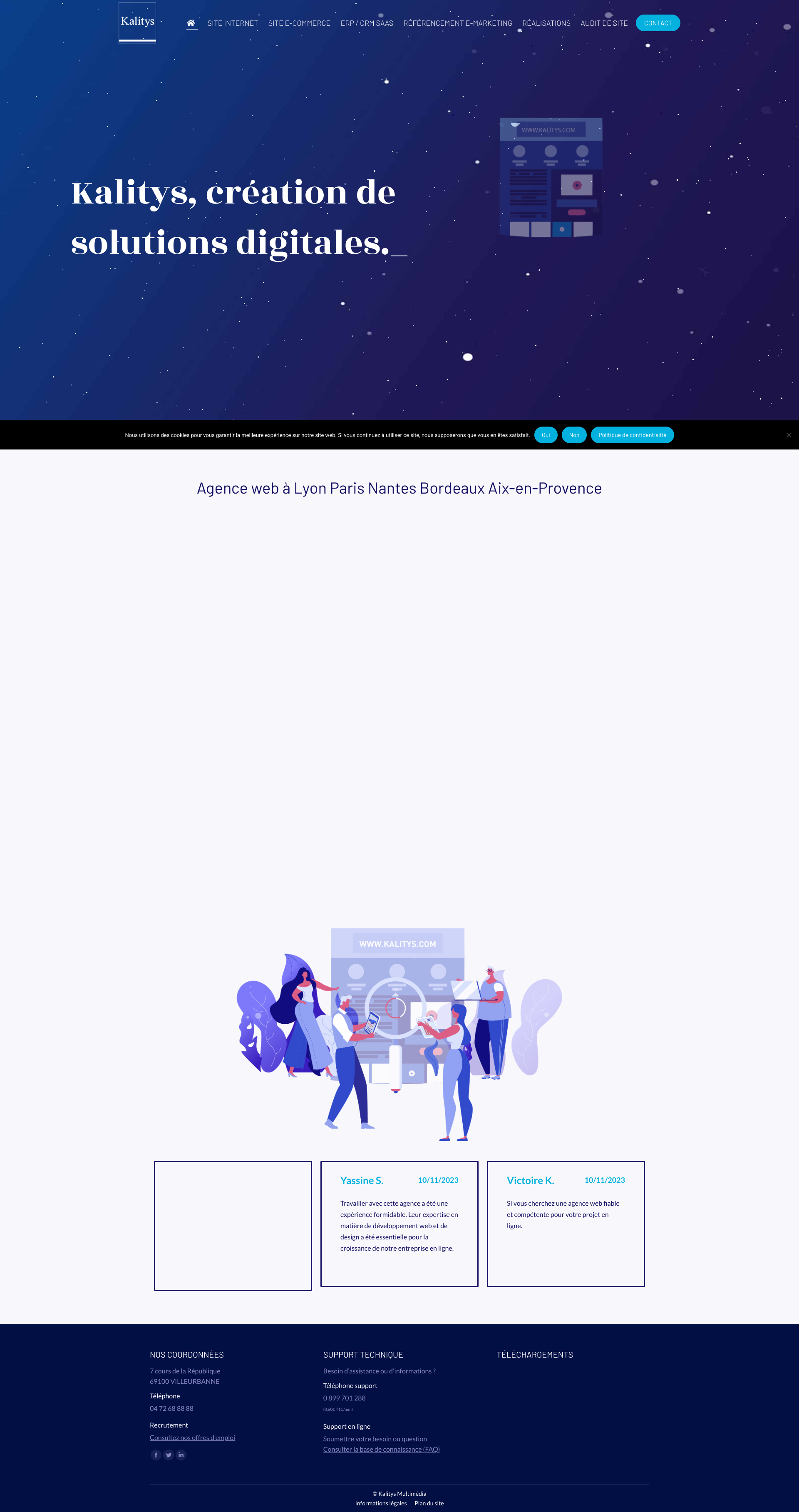 Aperçu du site