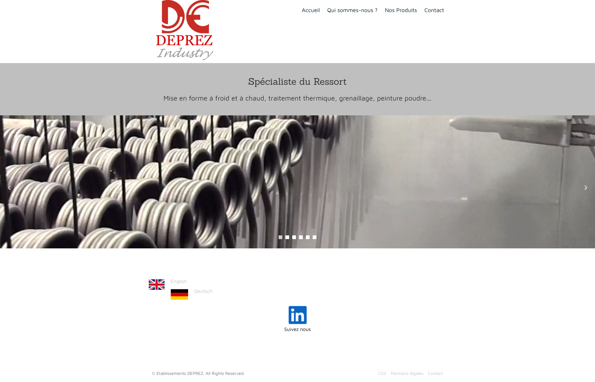 Aperçu du site