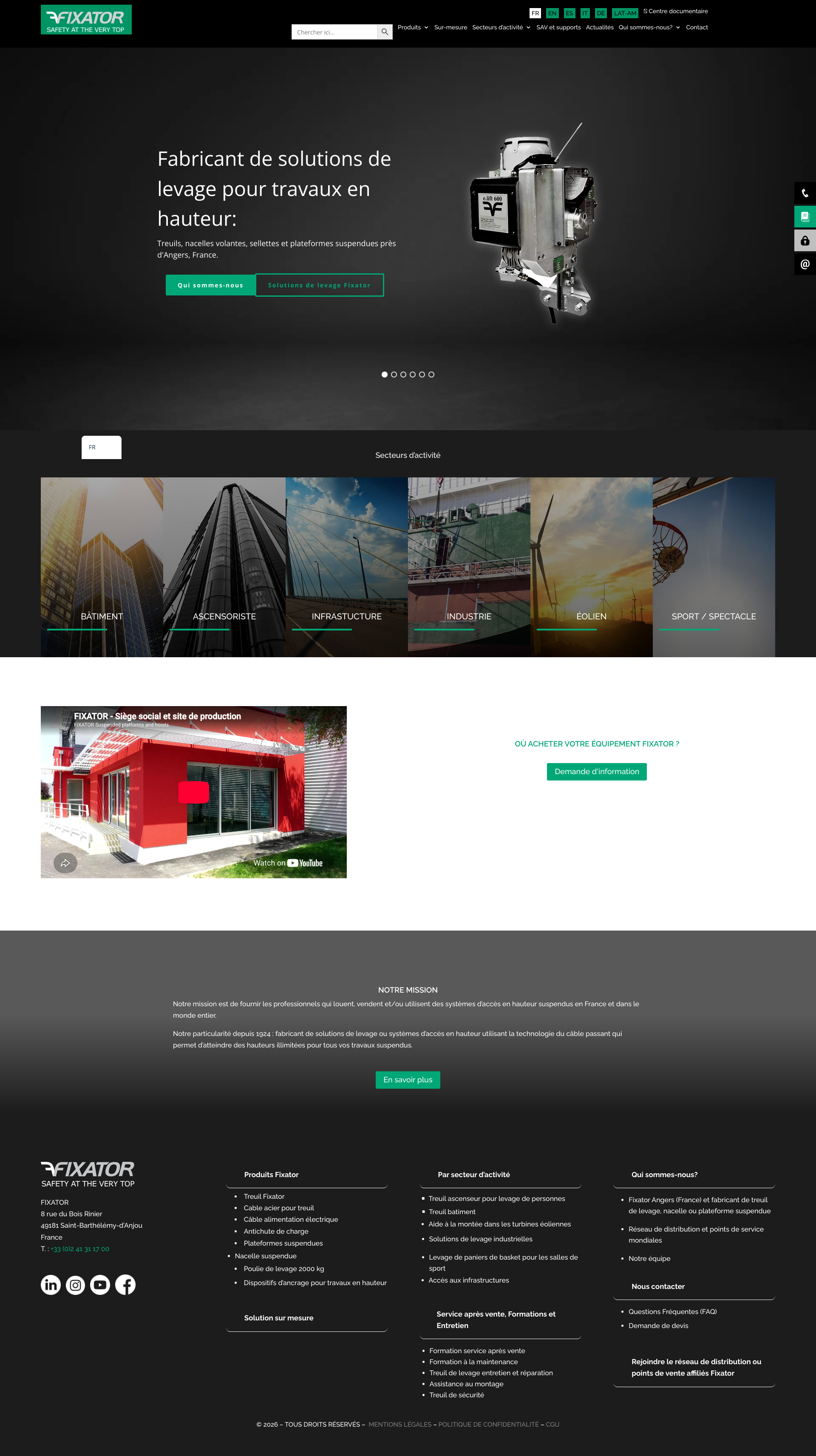 Aperçu du site