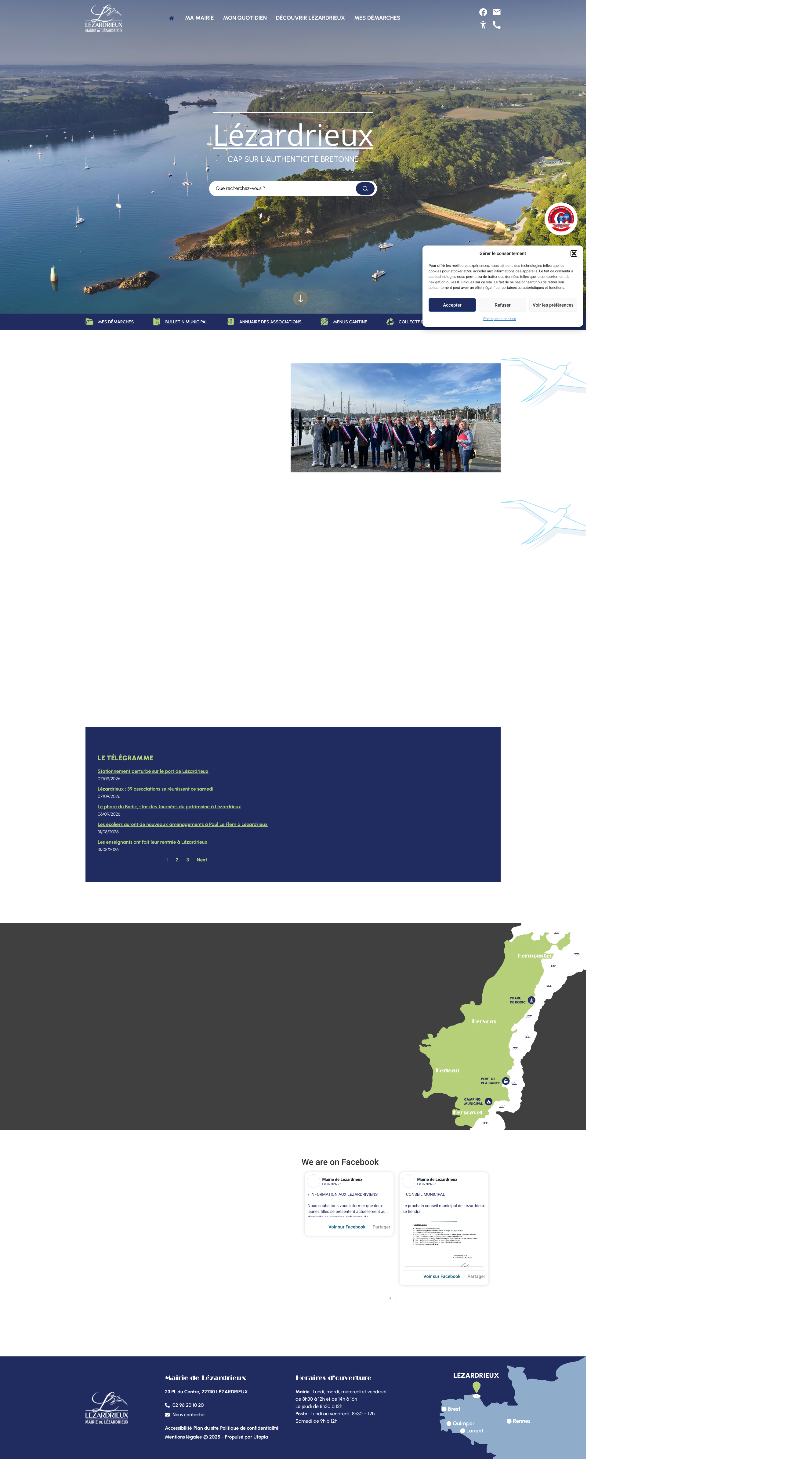Aperçu du site