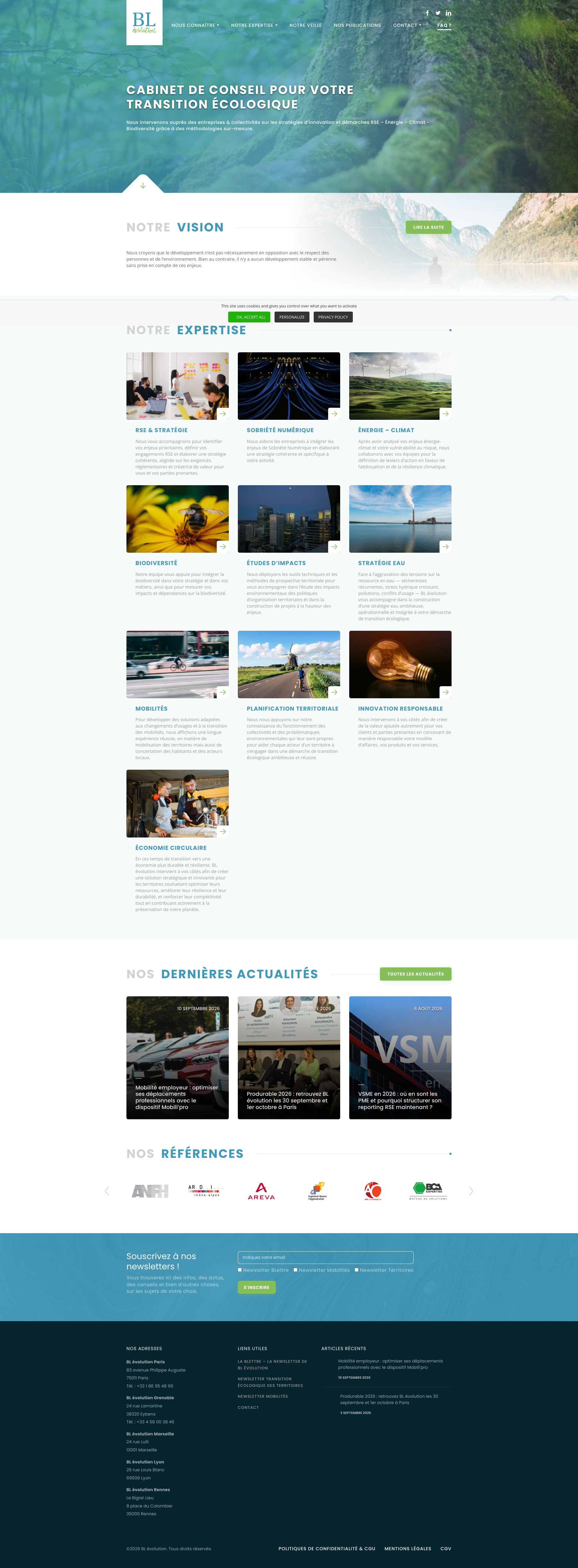 Aperçu du site