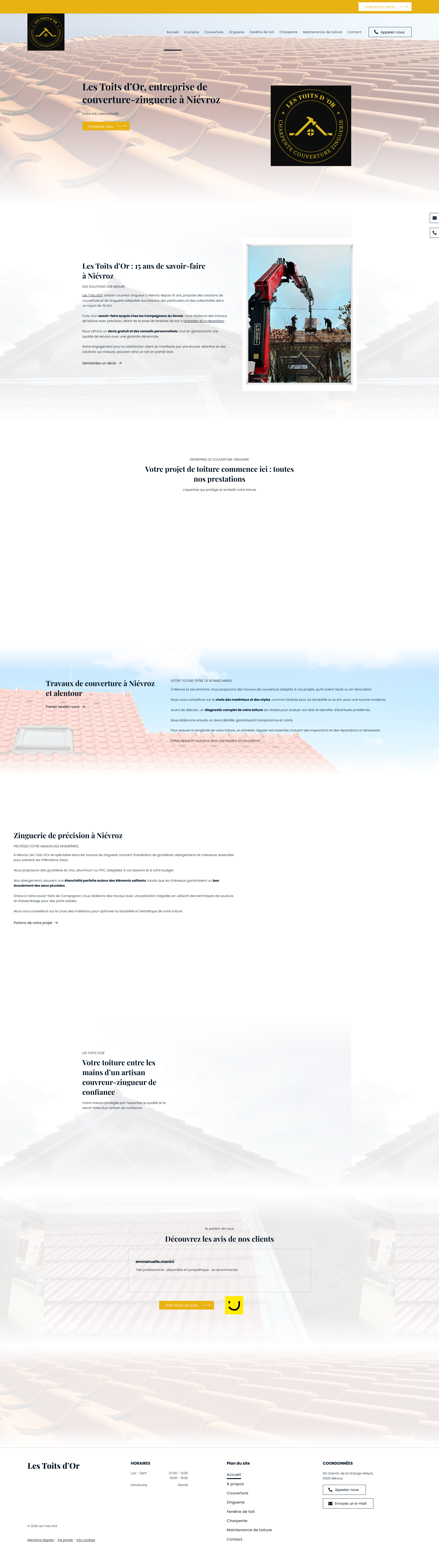 Aperçu du site