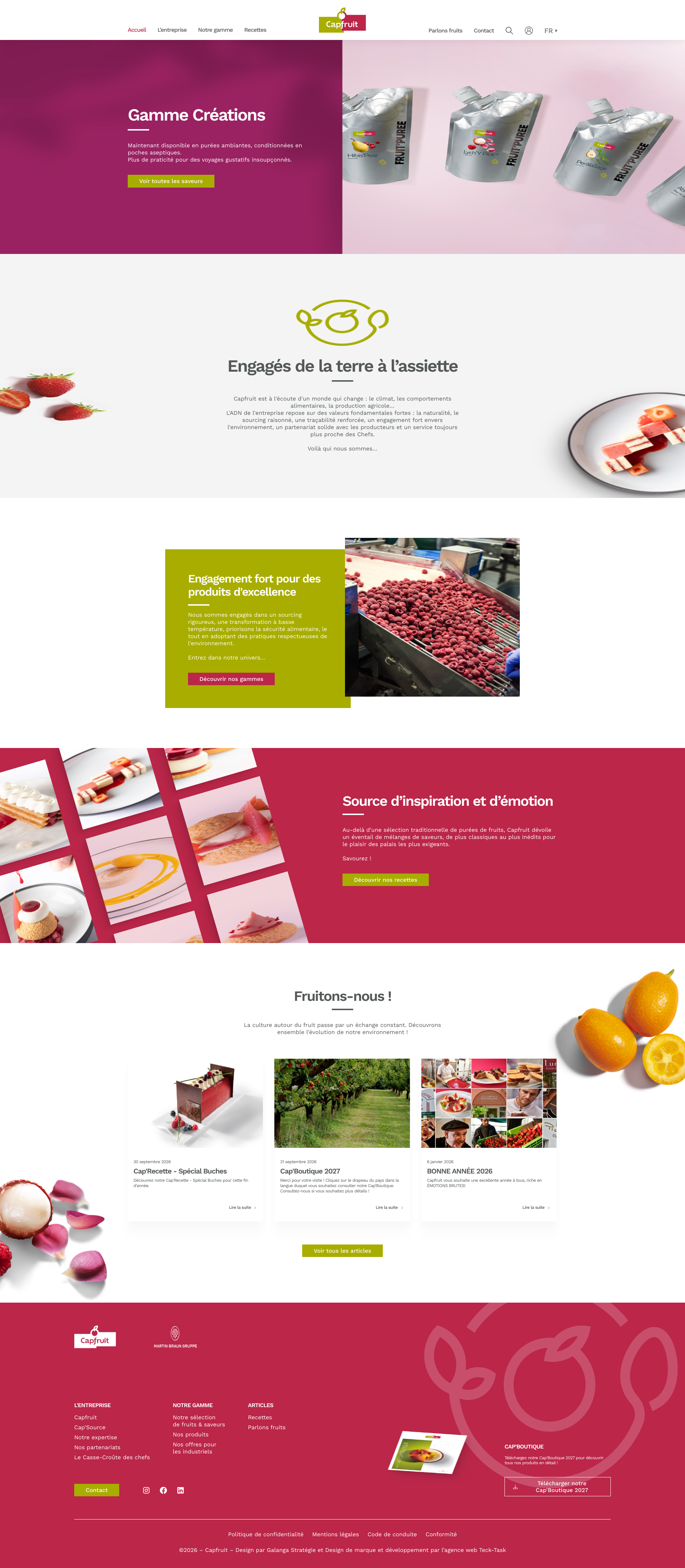 Aperçu du site