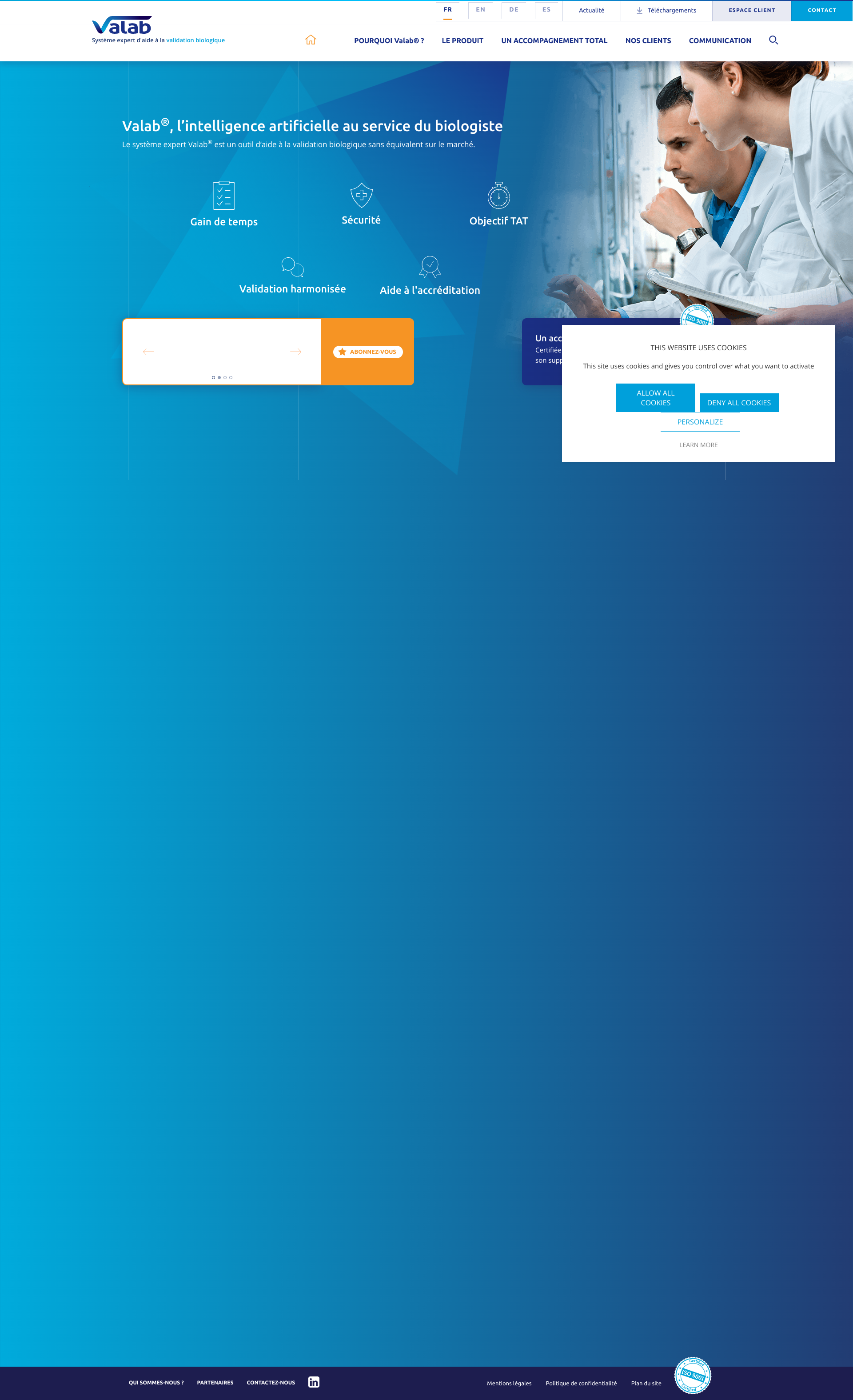 Aperçu du site