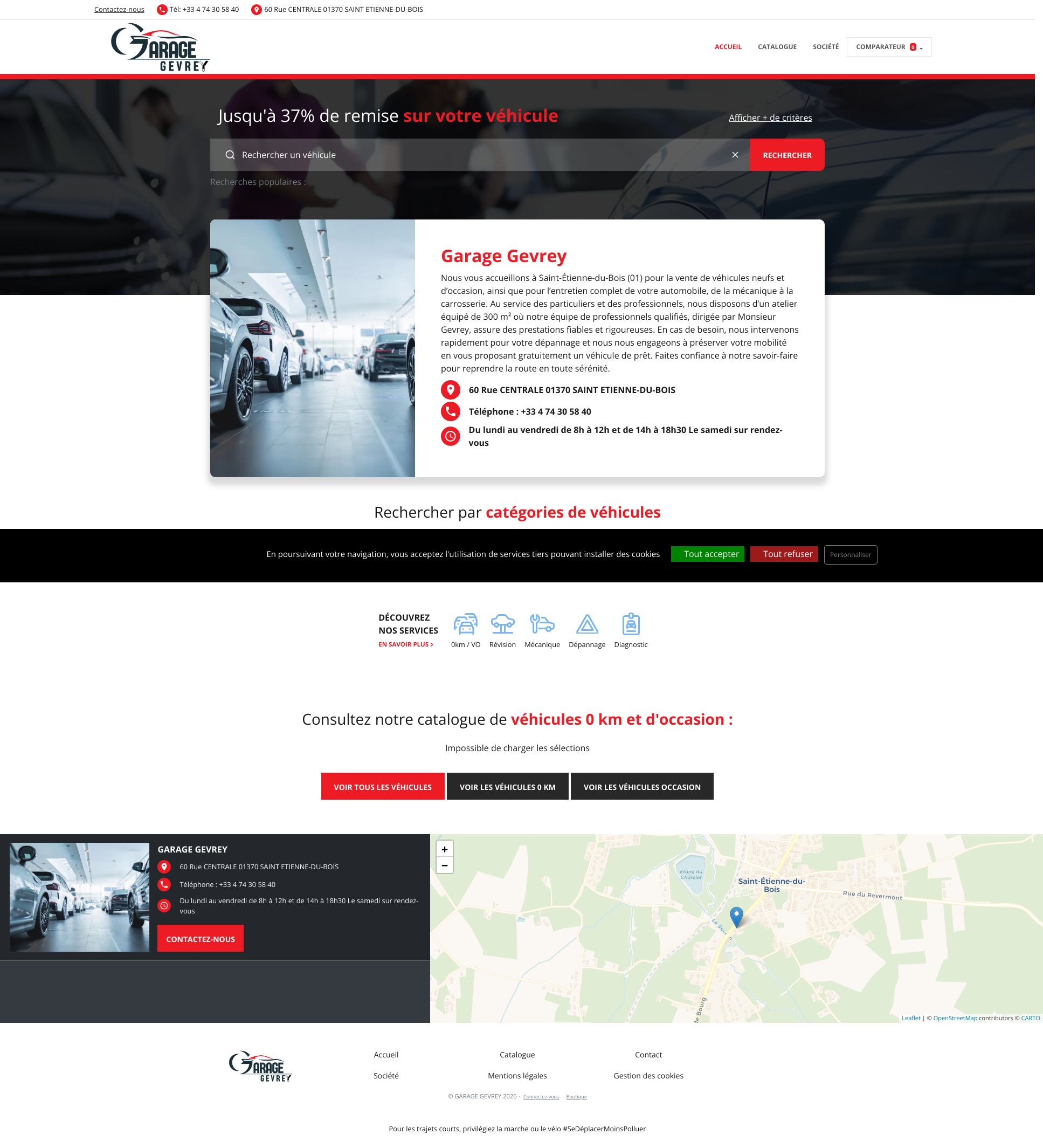 Aperçu du site