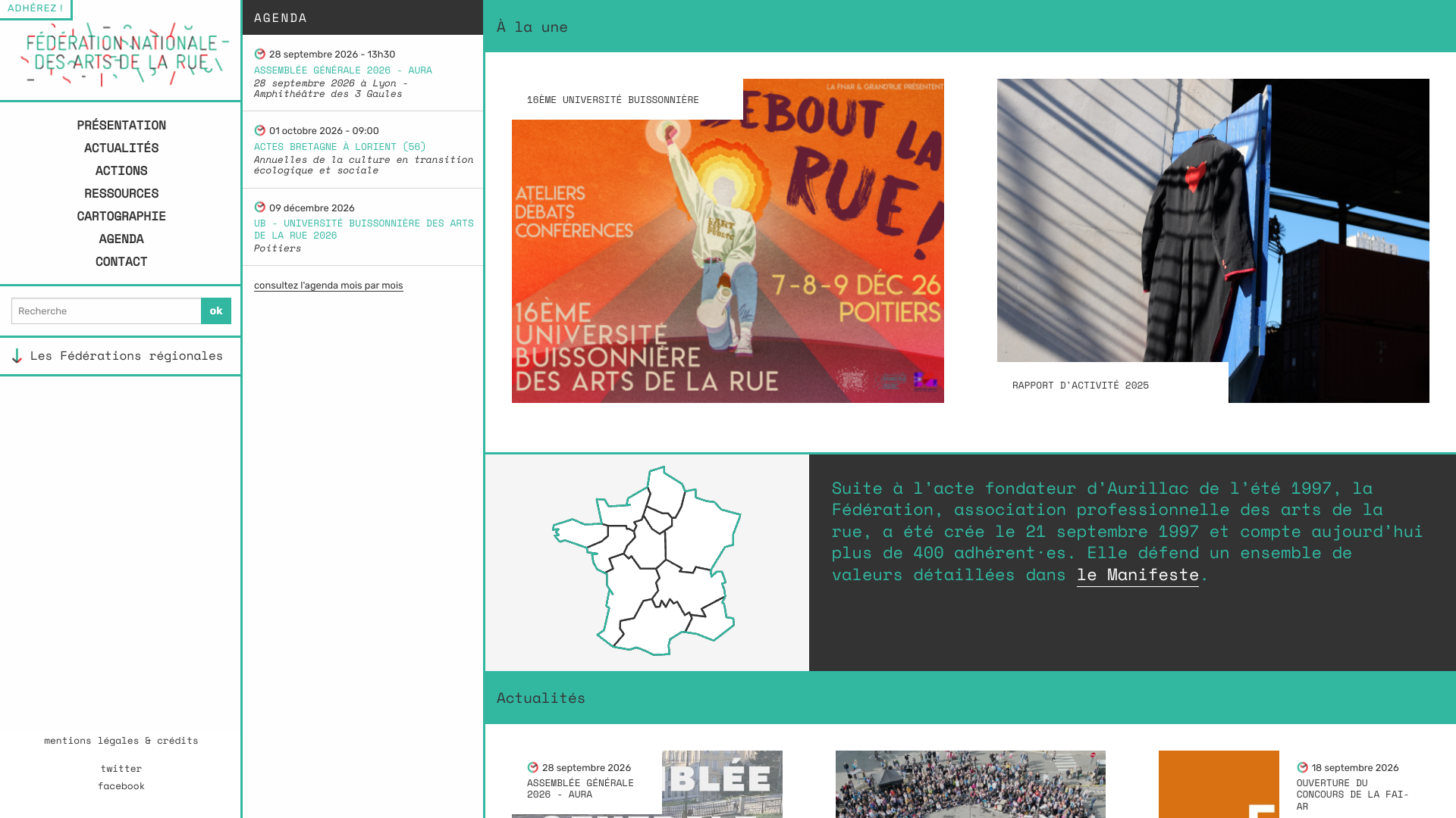 Aperçu du site