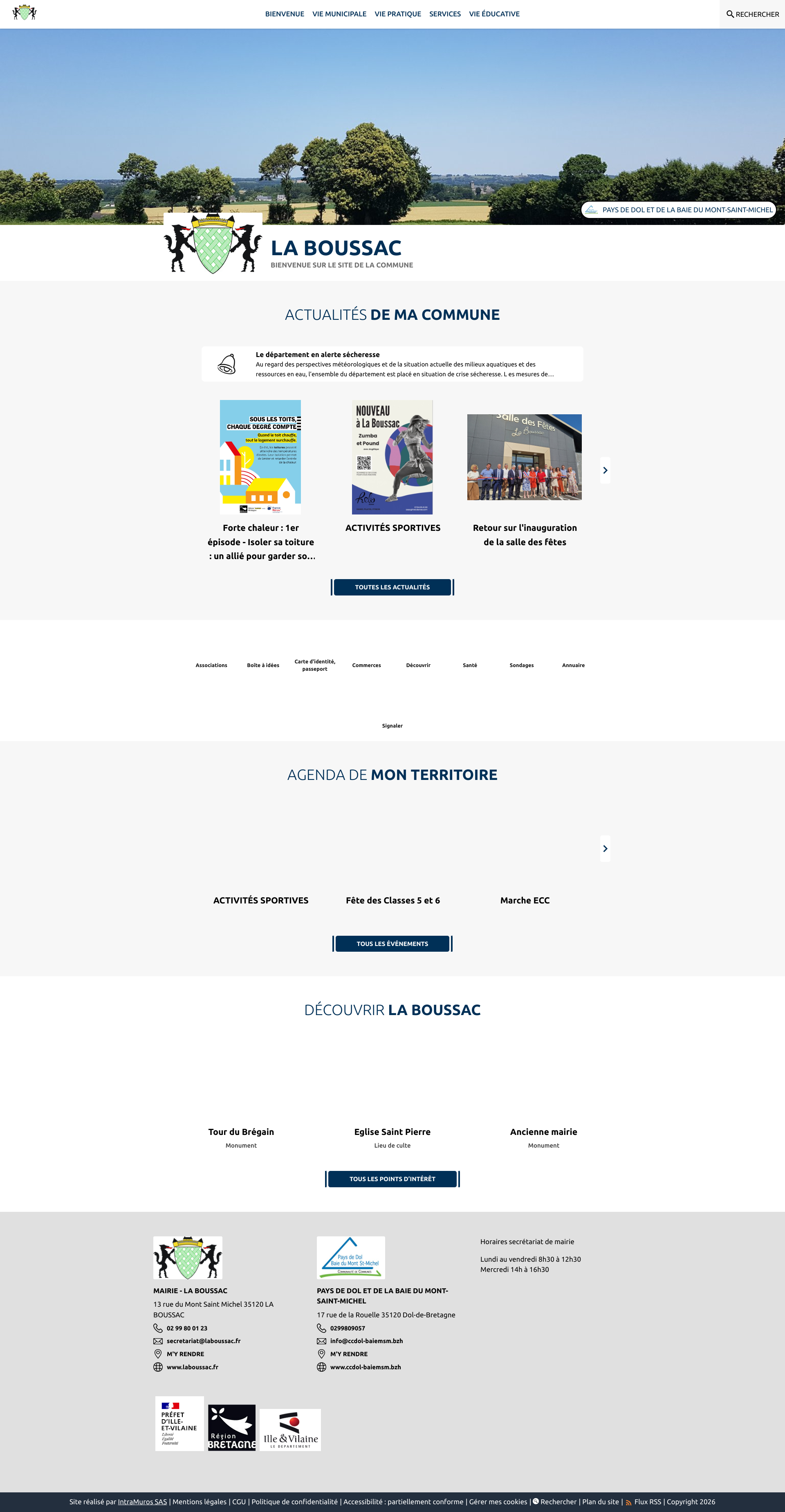 Aperçu du site