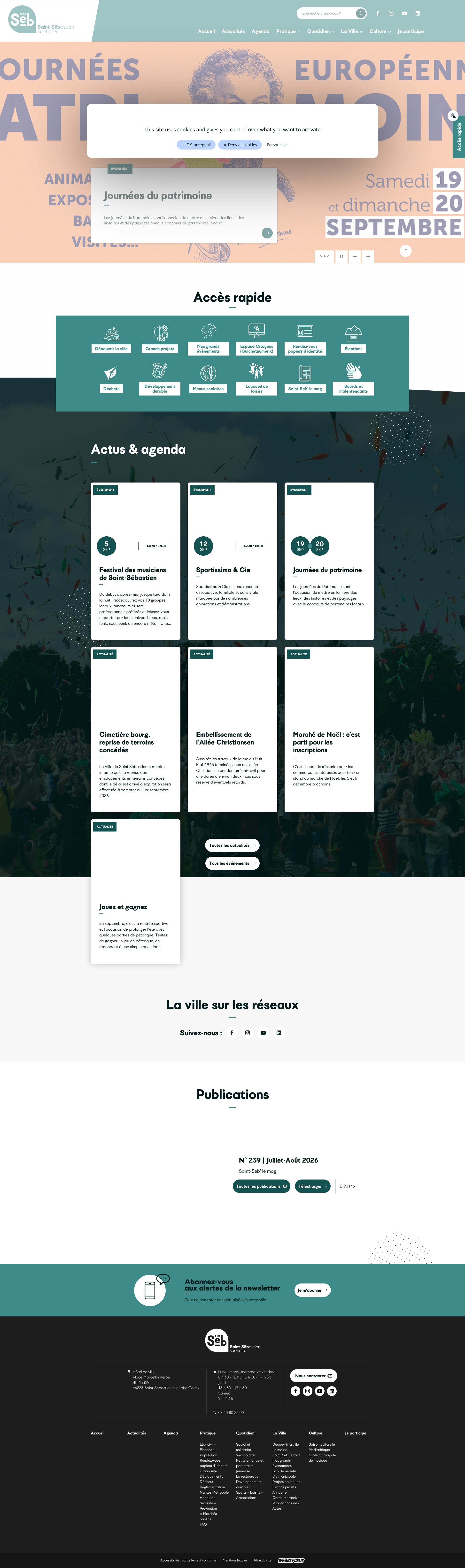 Aperçu du site
