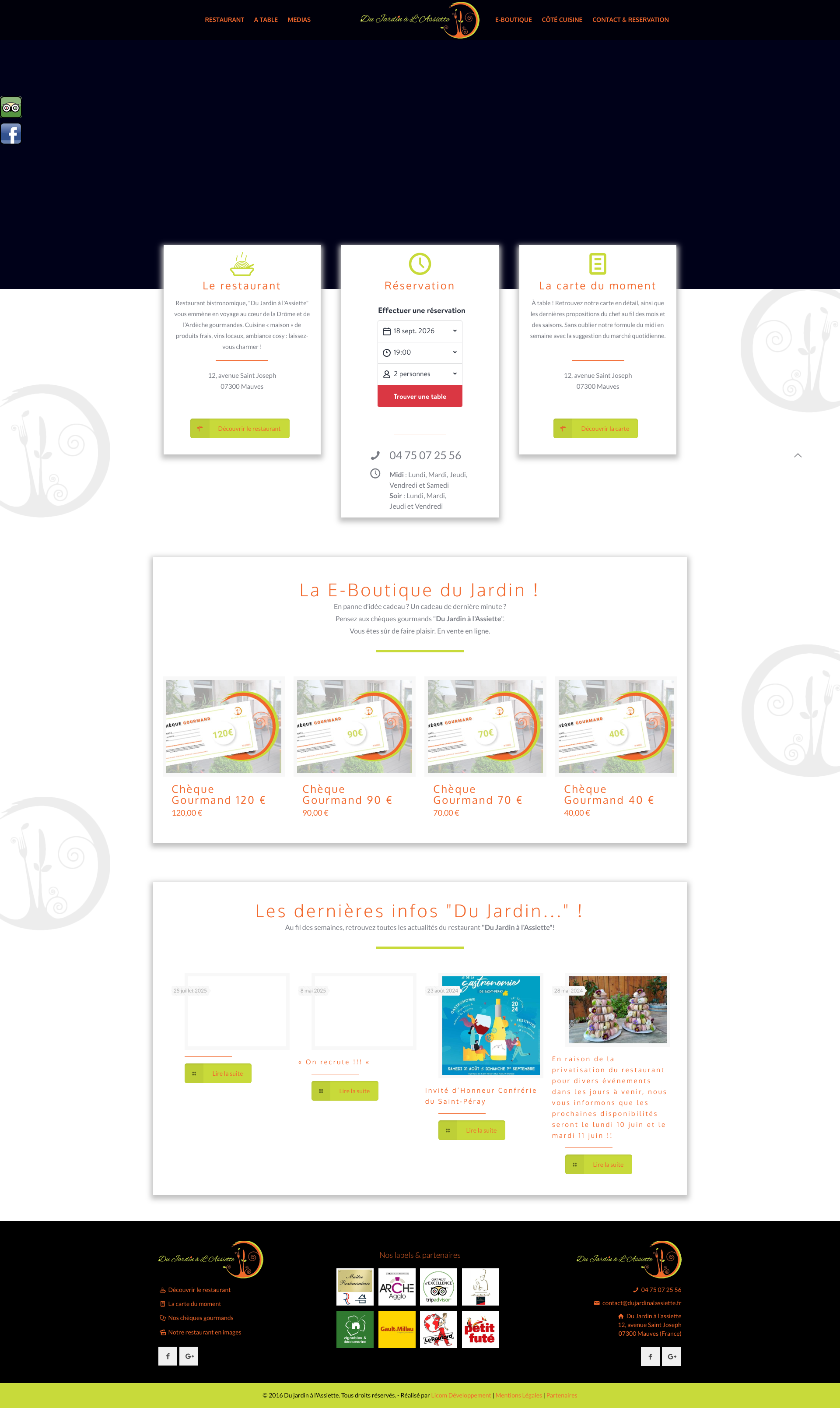 Aperçu du site