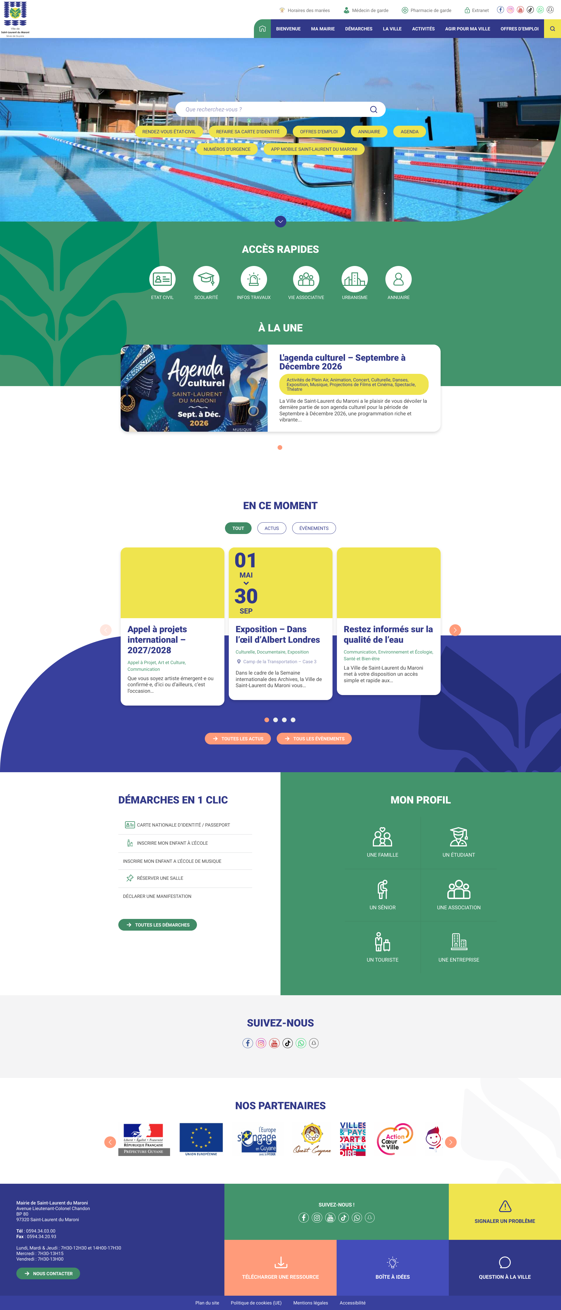 Aperçu du site