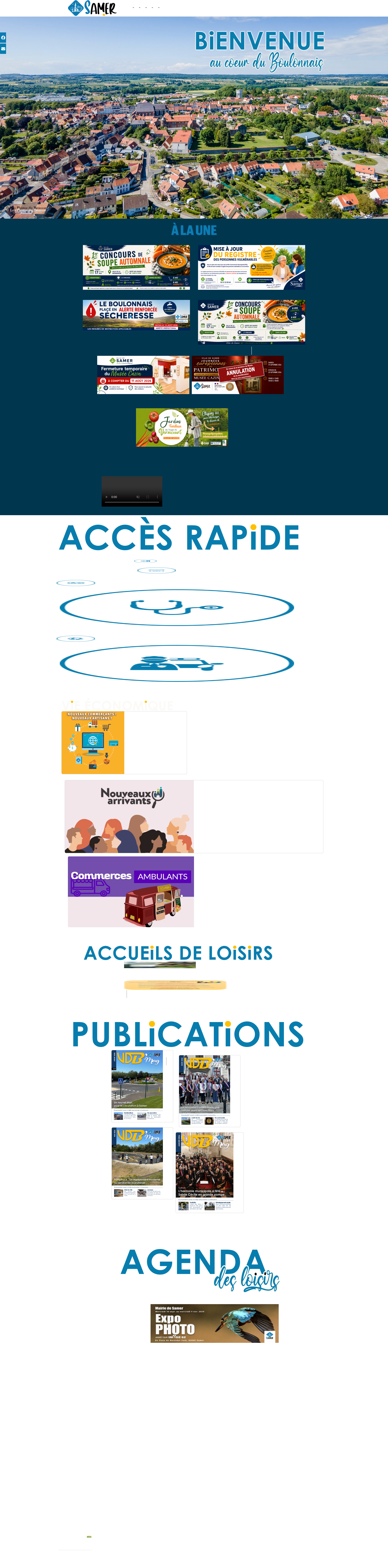 Aperçu du site