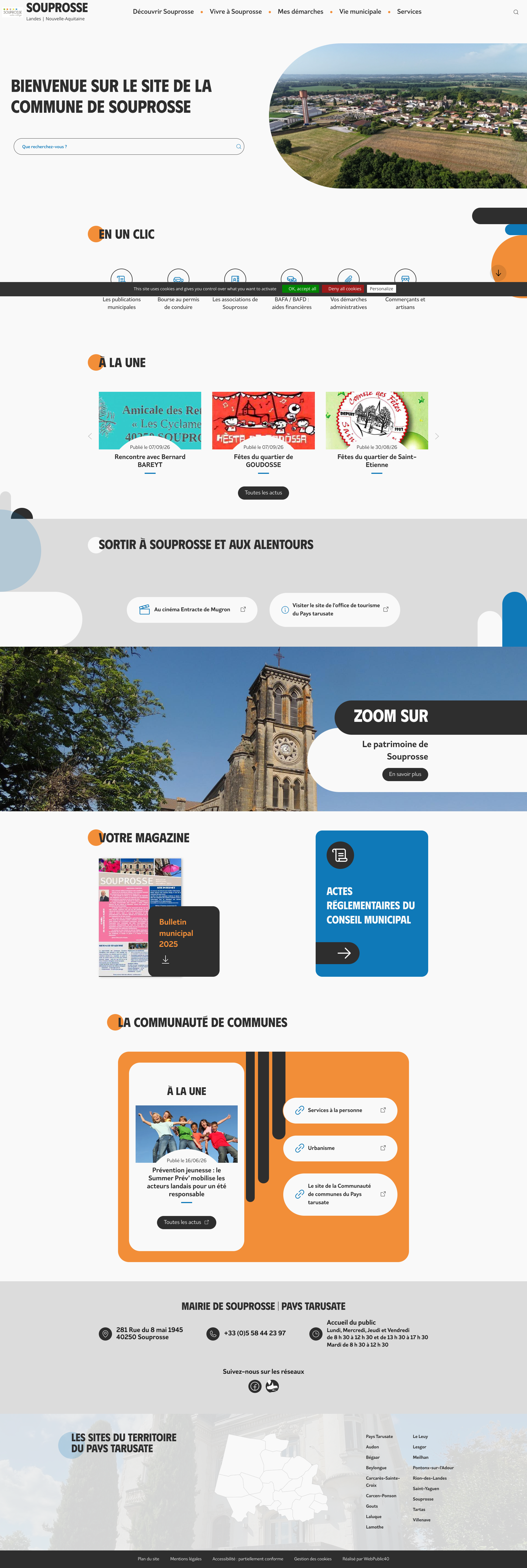 Aperçu du site