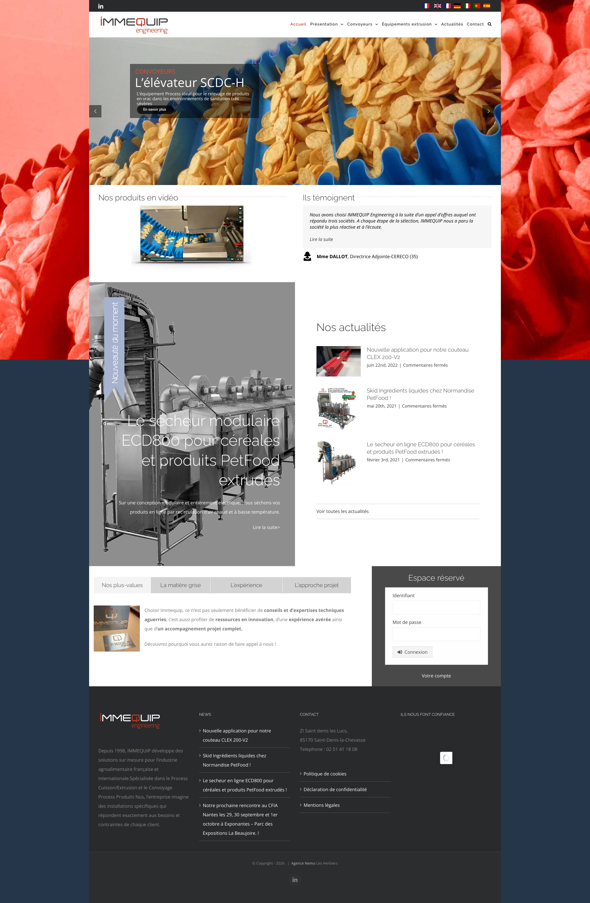 Aperçu du site