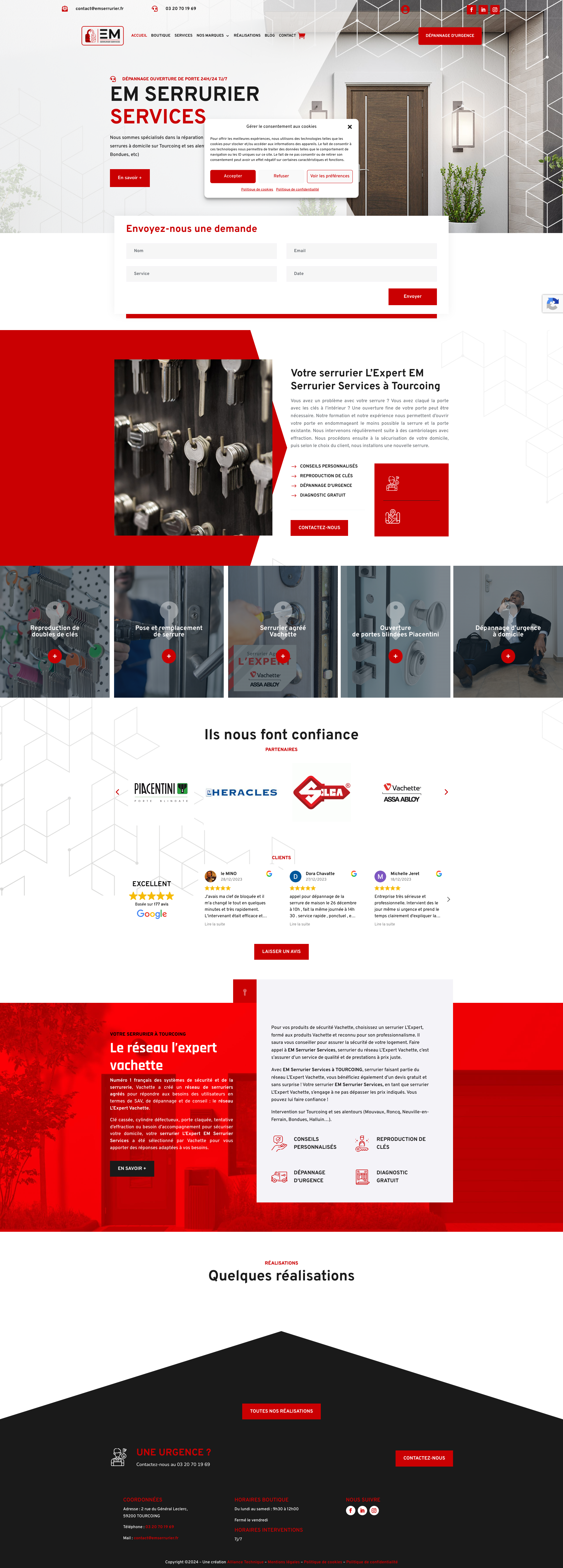 Aperçu du site