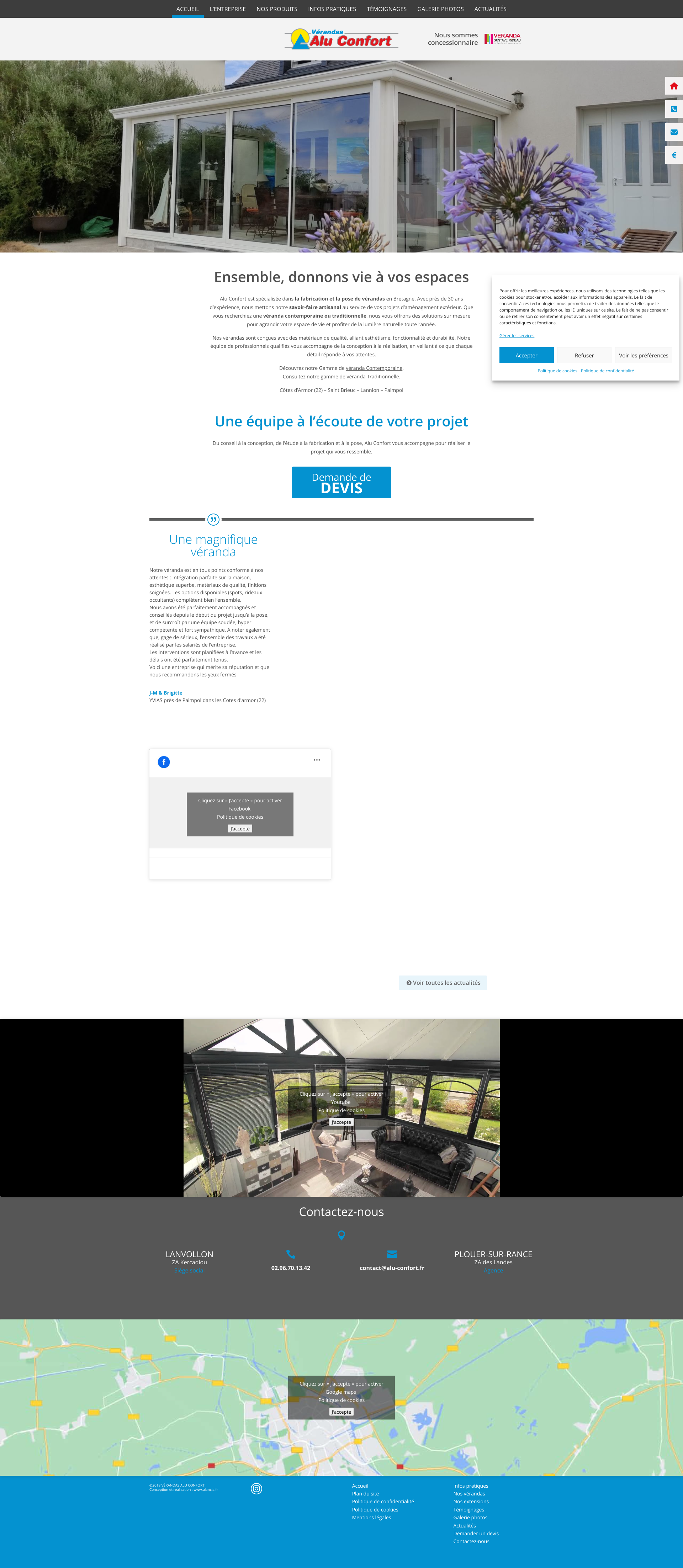 Aperçu du site