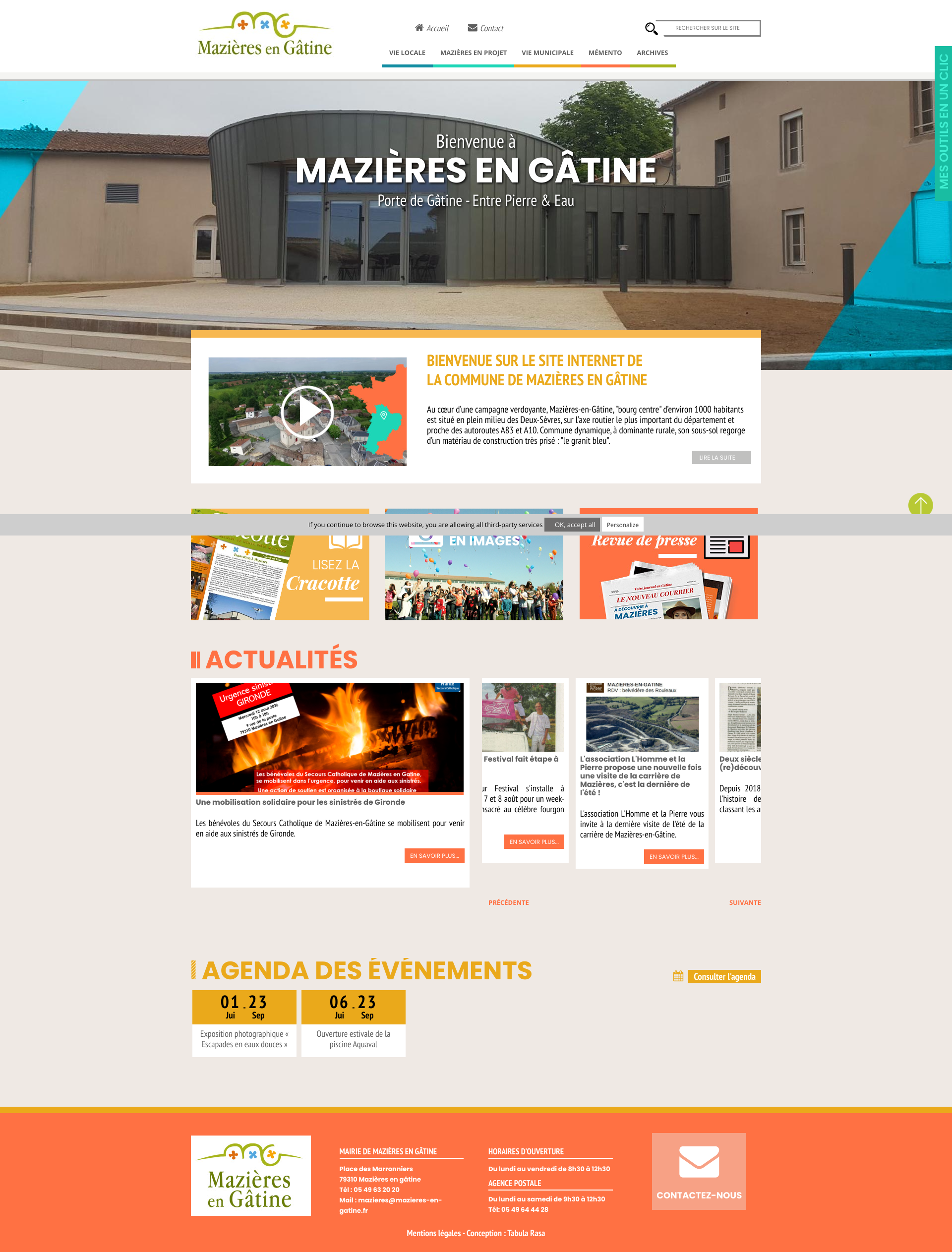 Aperçu du site
