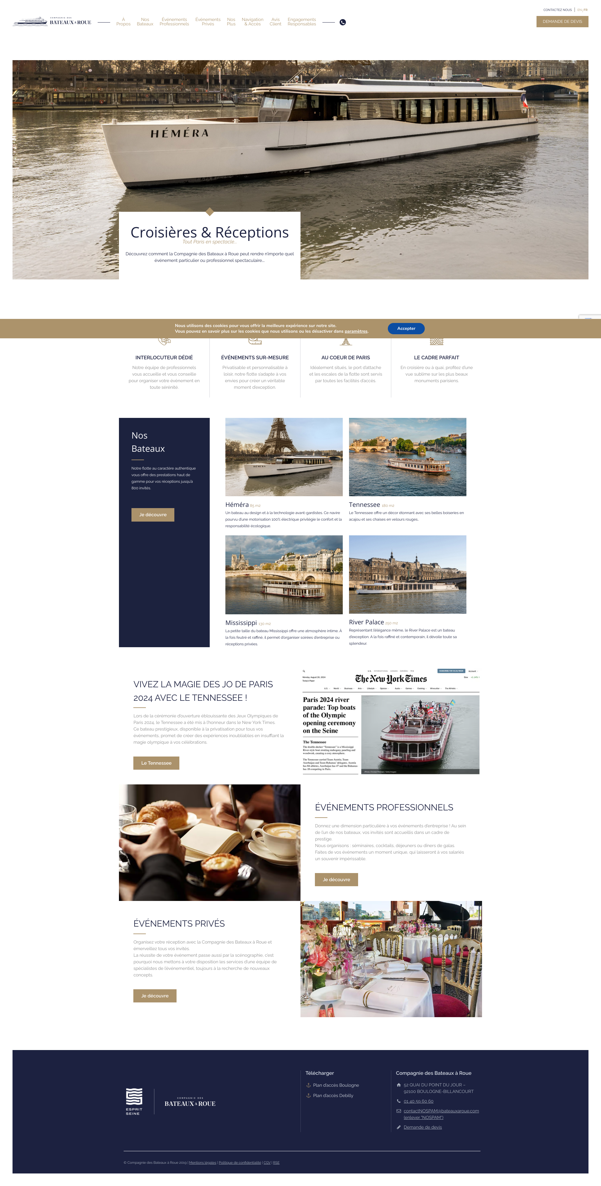 Aperçu du site