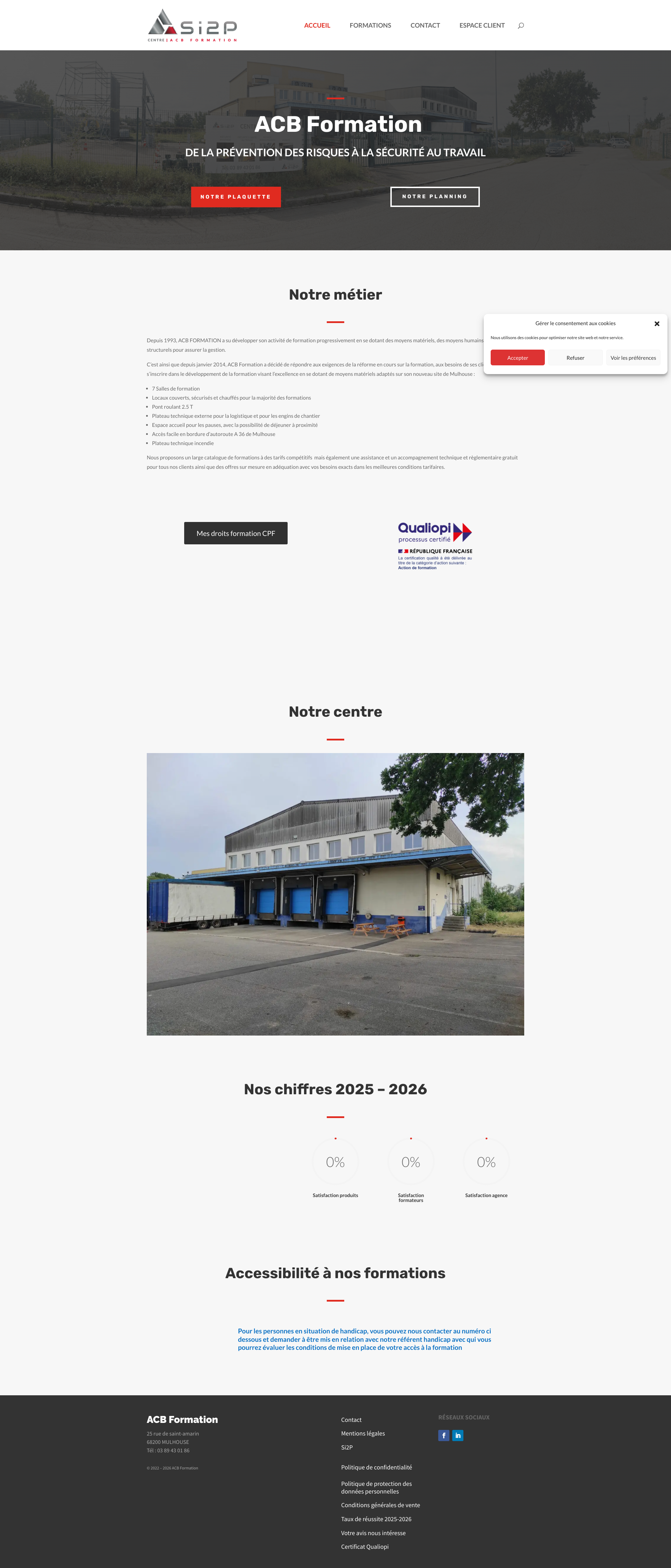 Aperçu du site
