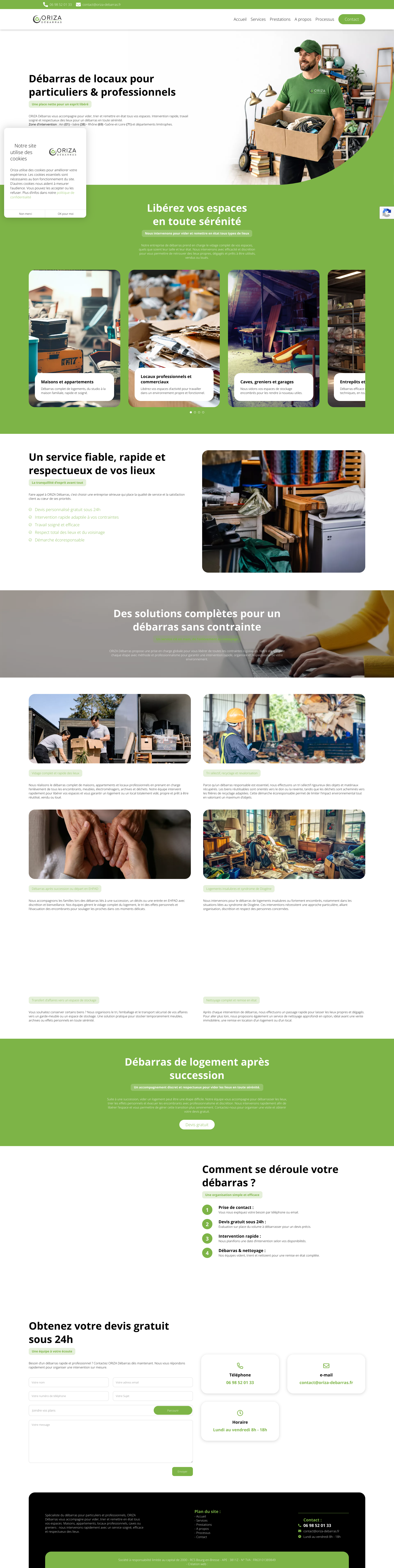 Aperçu du site