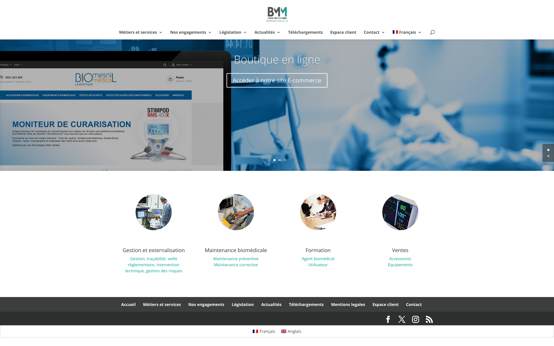 Aperçu du site