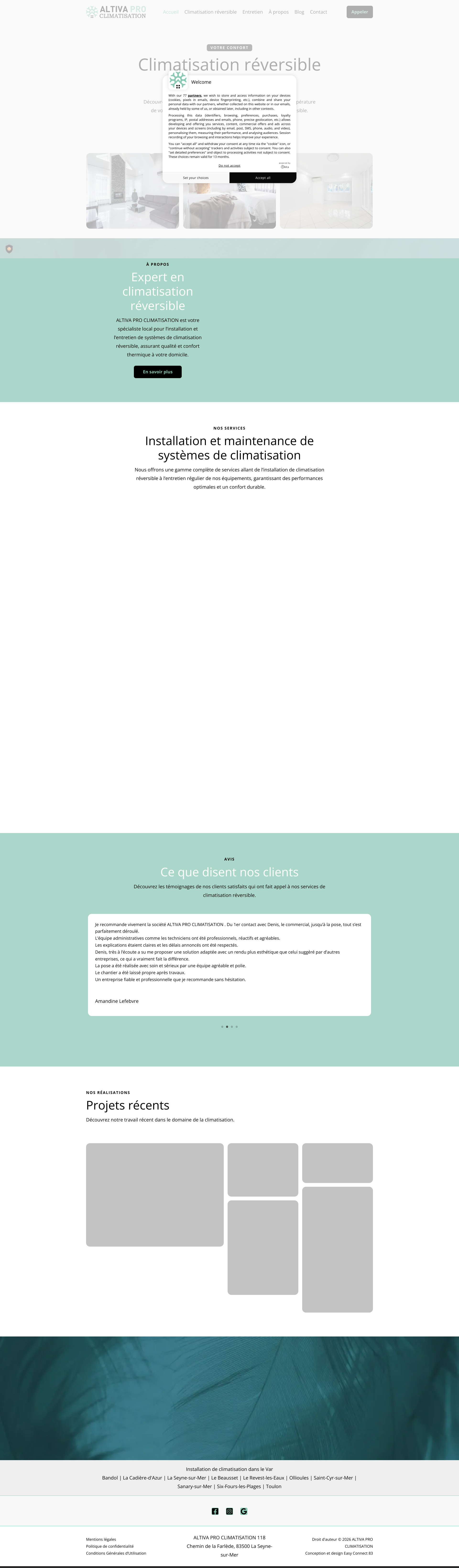 Aperçu du site
