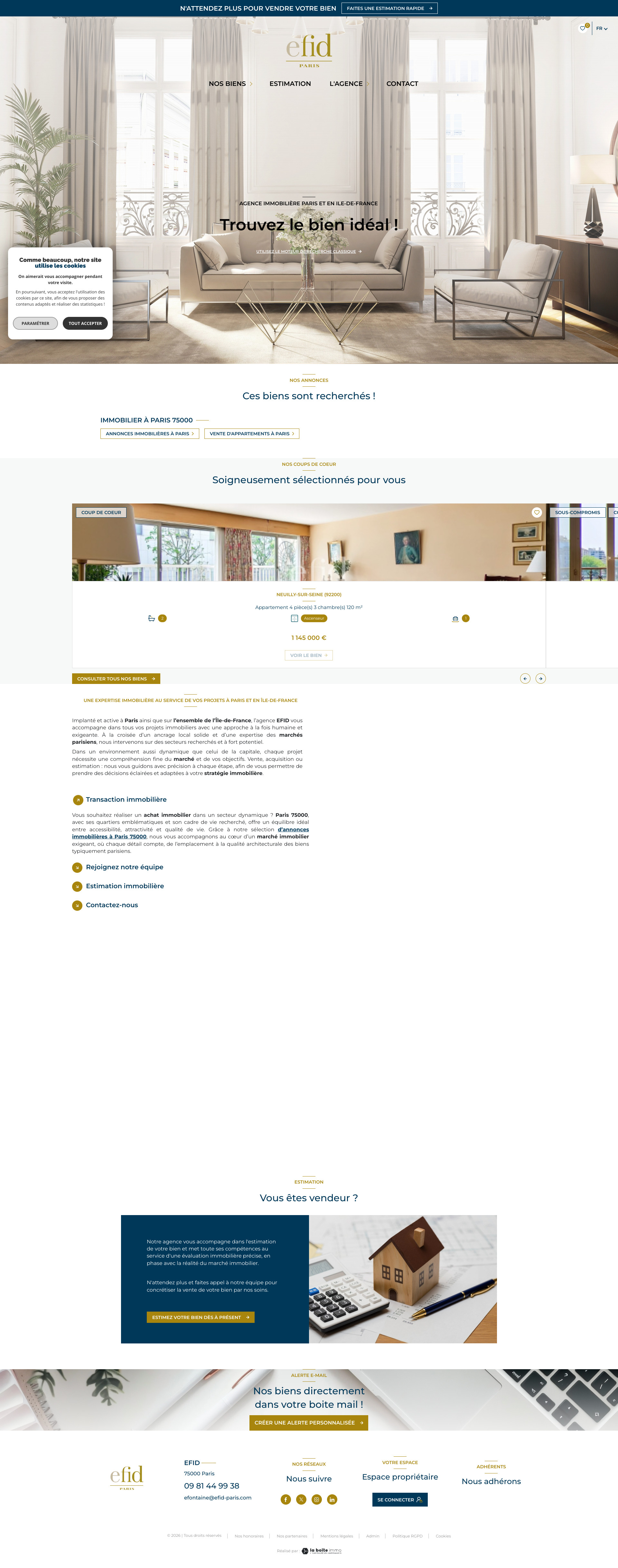 Aperçu du site