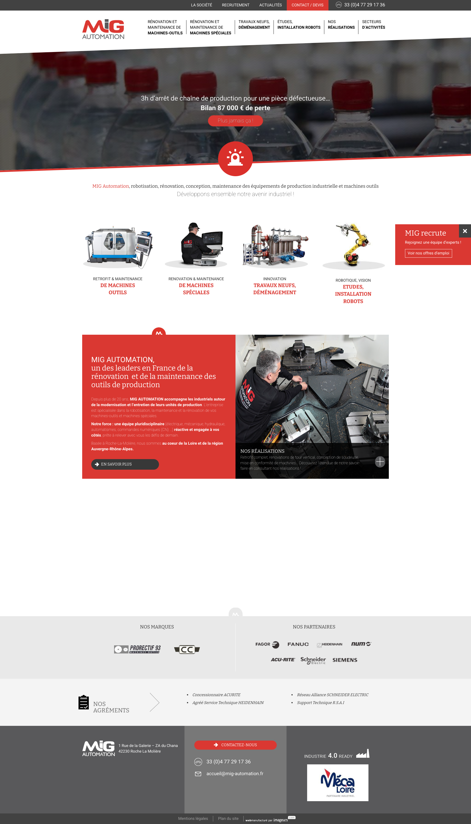 Aperçu du site