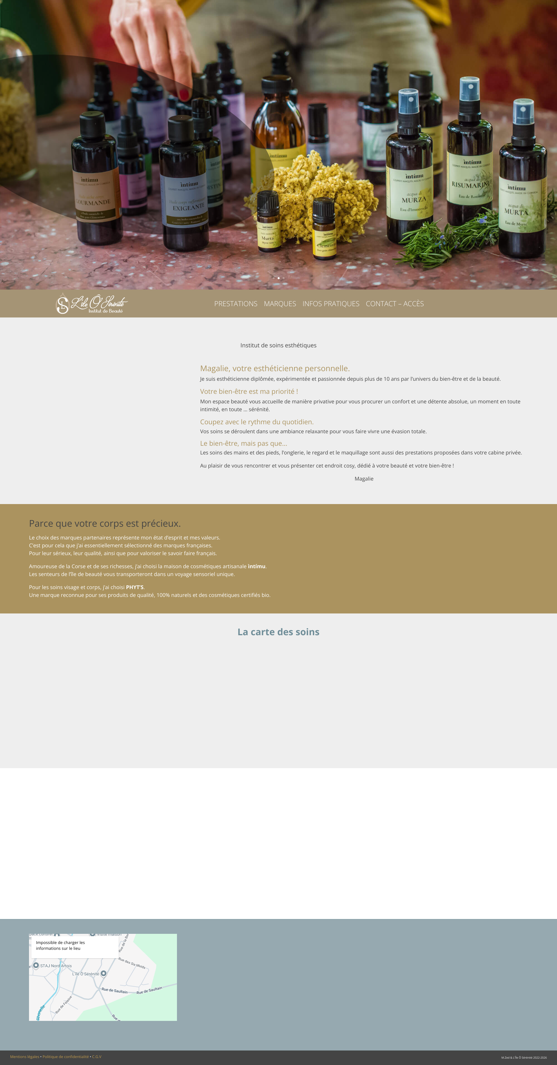 Aperçu du site
